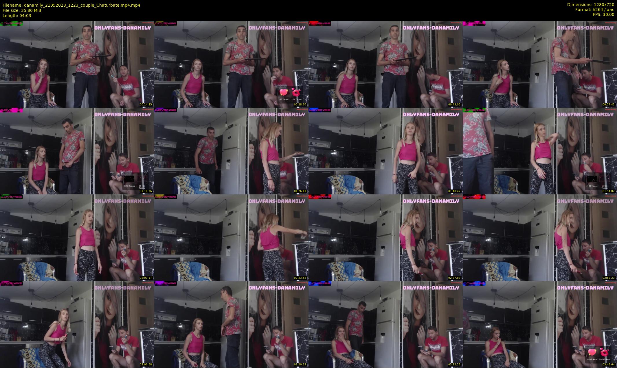 danamily — 5 minute Chaturbate female cam show recording, 720p, May 21, 2023