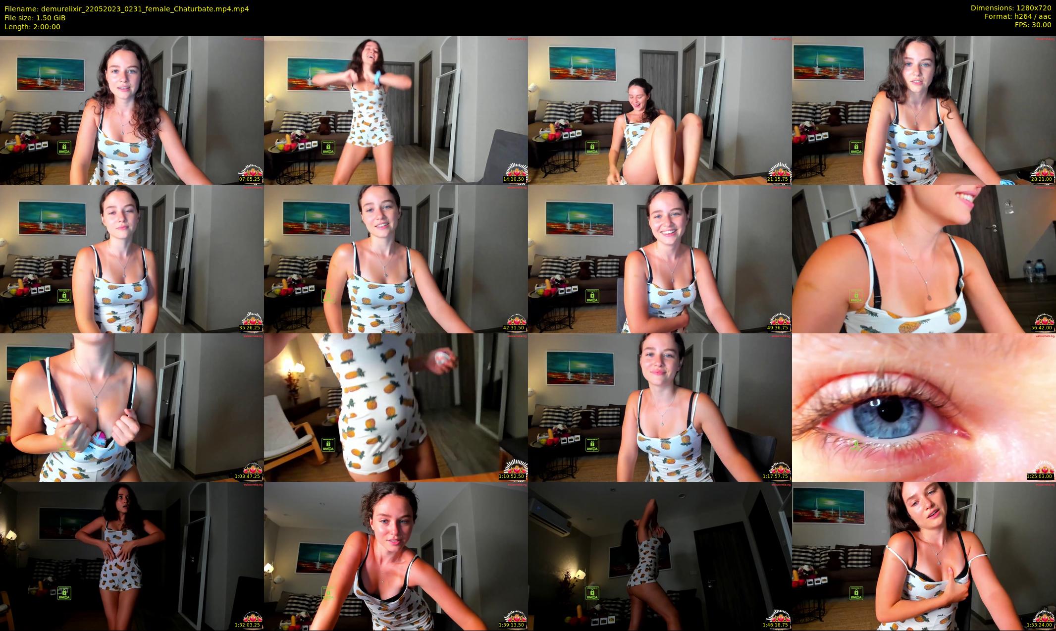 demurelixir — 120 minute Chaturbate female cam show recording, 720p, May 22, 2023