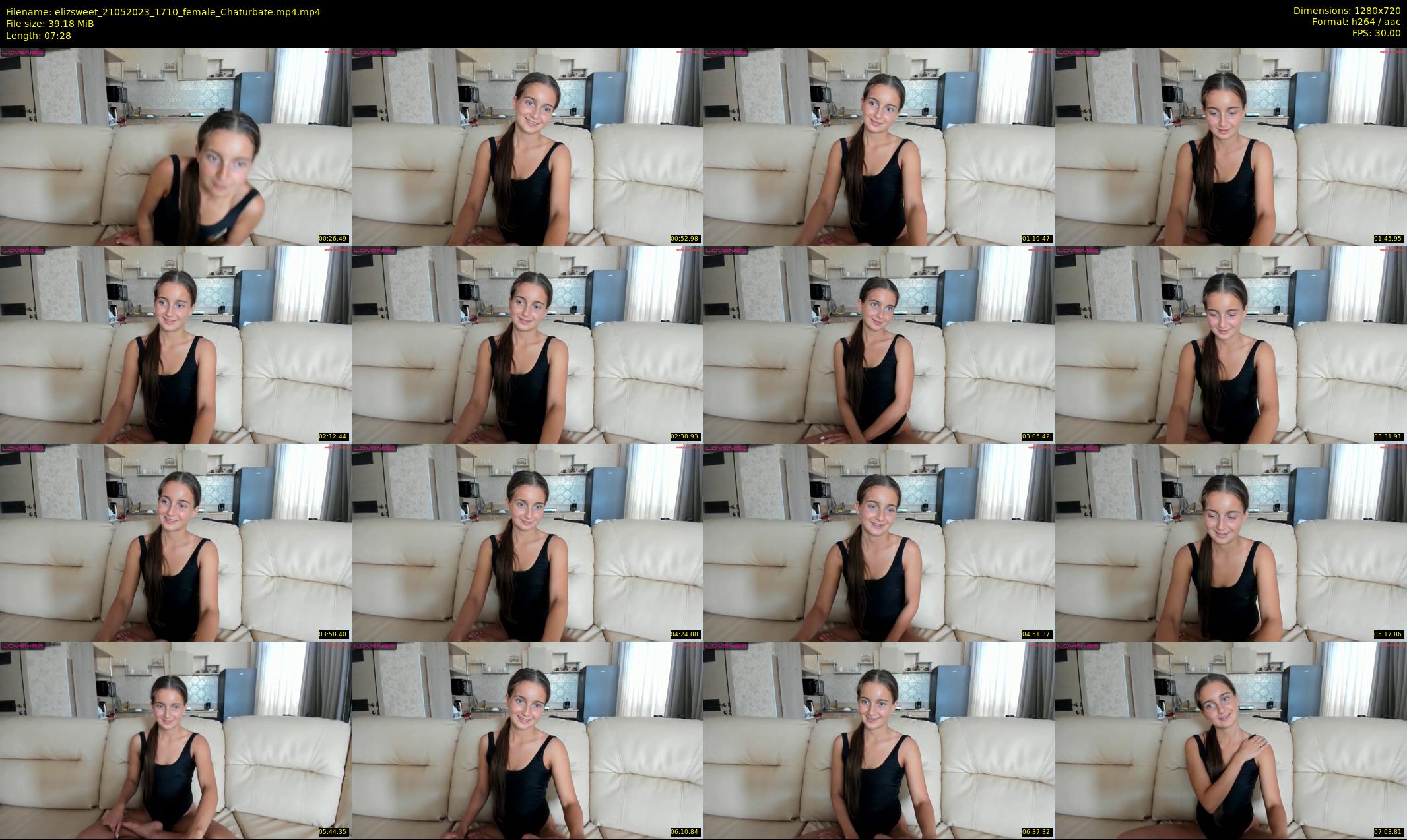 elizsweet — 8 minute Chaturbate female cam show recording, 720p, May 21, 2023