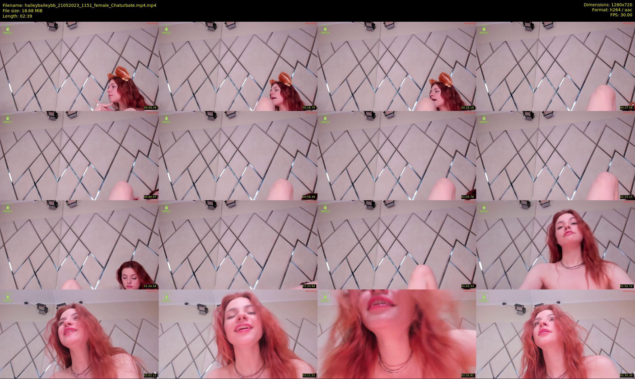 haileybaileybb — 3 minute Chaturbate female cam show recording, 720p, May 21, 2023