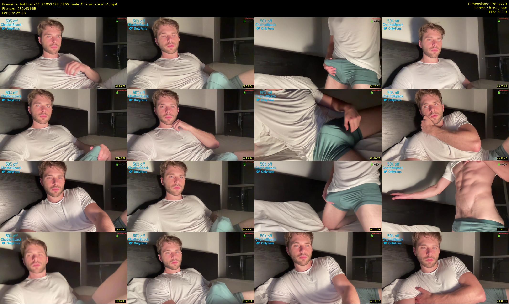 hot8pack01 — 26 minute Chaturbate male cam show recording, 720p, May 21, 2023
