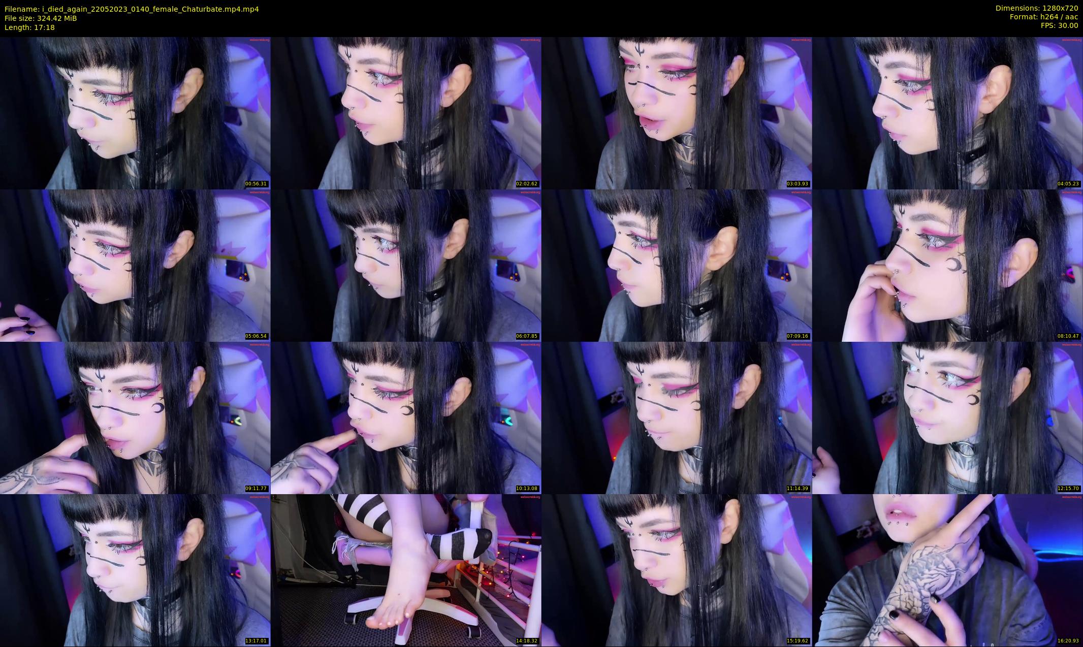 i_died_again — 18 minute Chaturbate female cam show recording, 720p, May 22, 2023