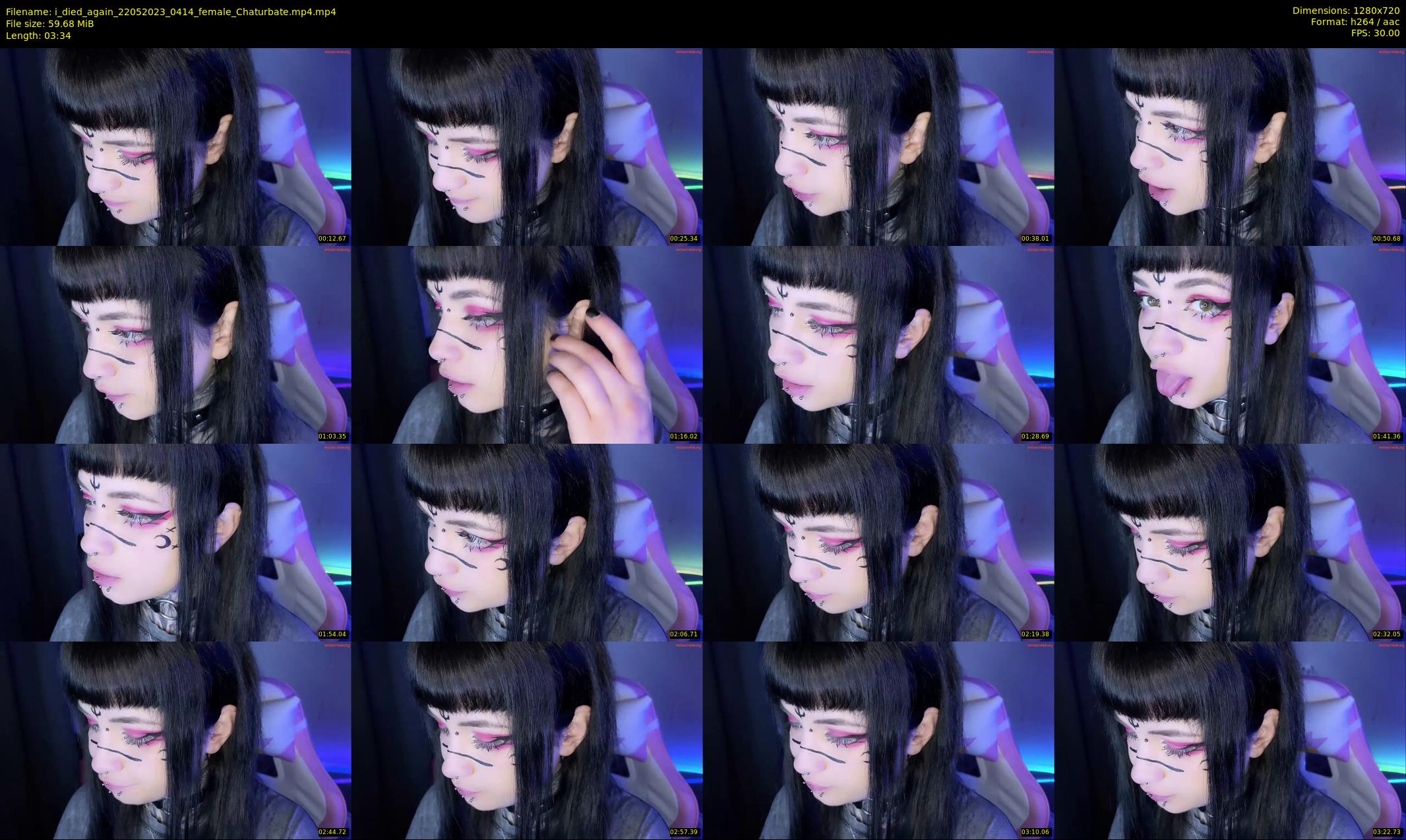 i_died_again — 4 minute Chaturbate female cam show recording, 720p, May 22, 2023