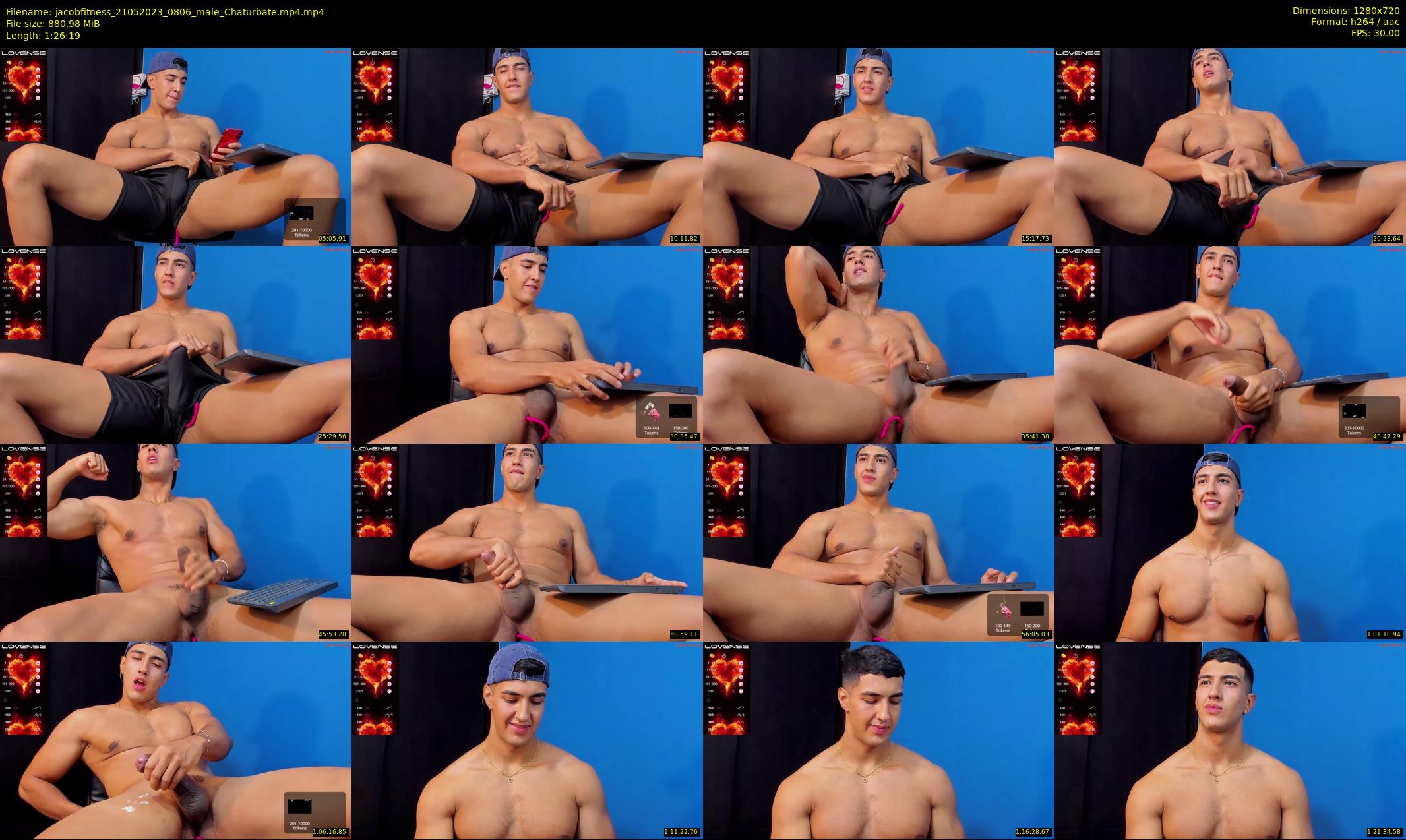 jacobfitness — 87 minute Chaturbate male cam show recording, 720p, May 21, 2023