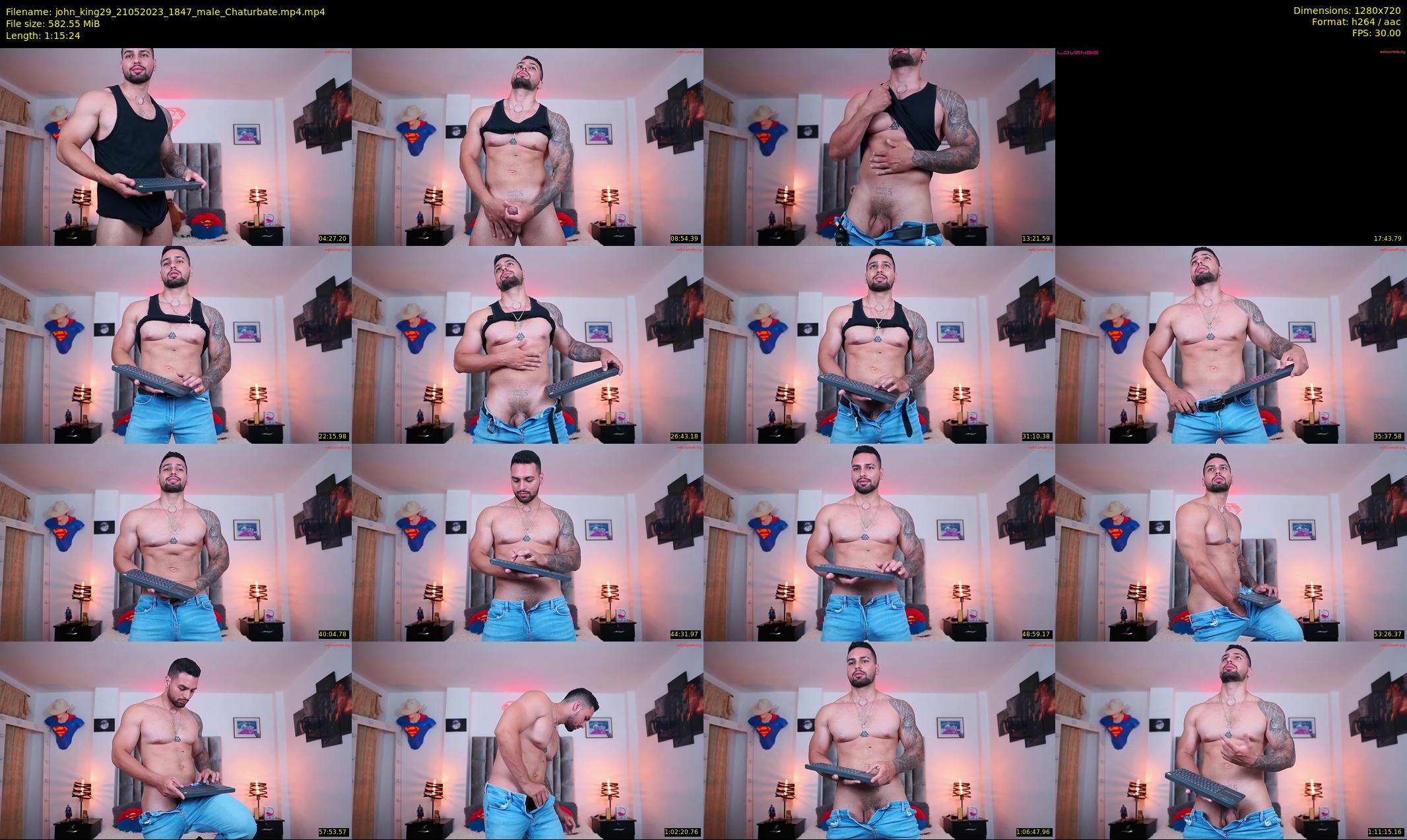 john_king29 — 76 minute Chaturbate male cam show recording, 720p, May 21, 2023