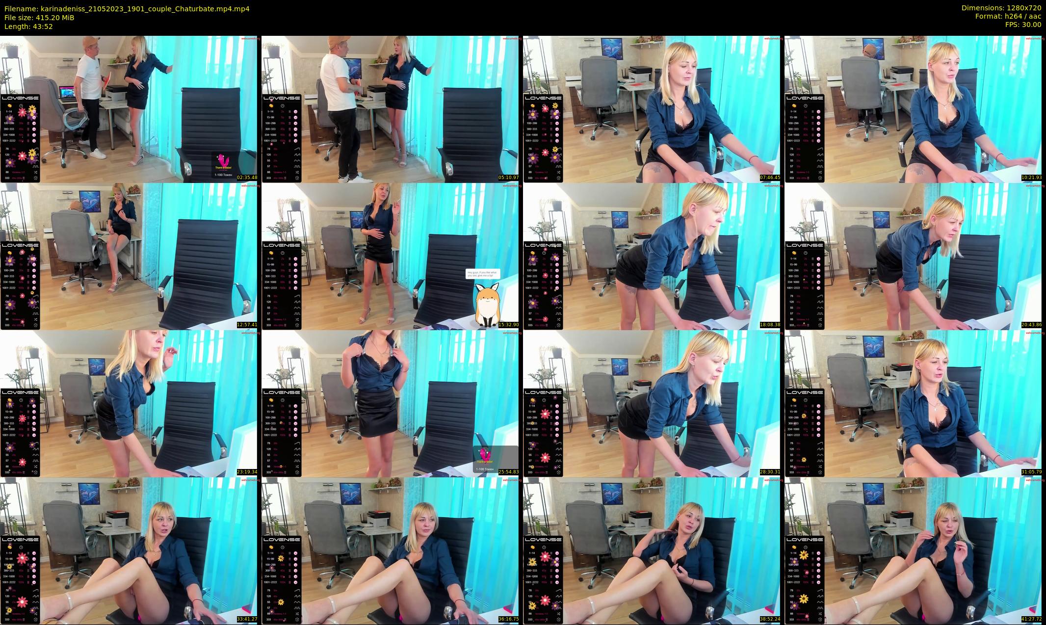 karinadeniss — 44 minute Chaturbate couple cam show recording, 720p, May 21, 2023