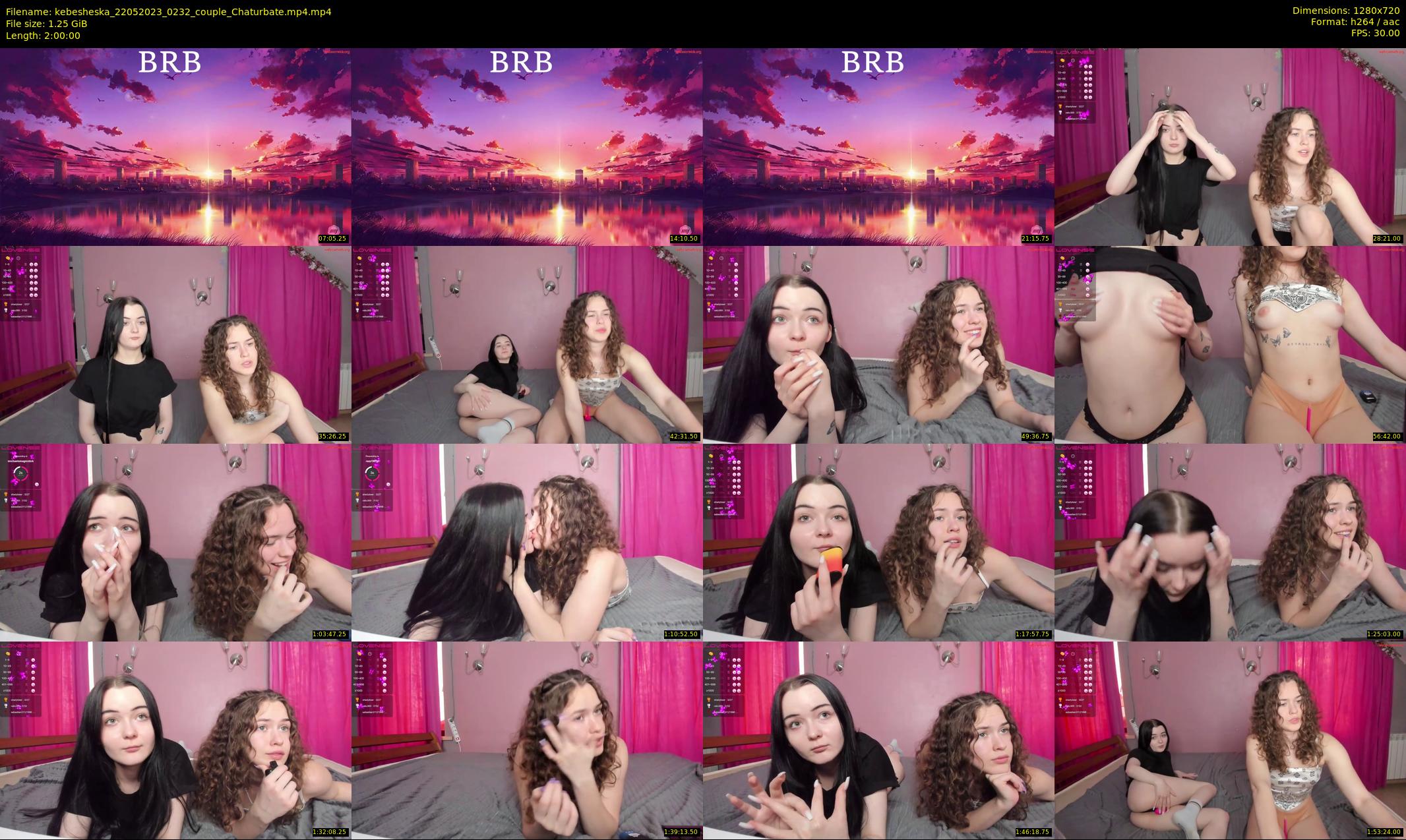 kebesheska — 120 minute Chaturbate couple cam show recording, 720p, May 22, 2023