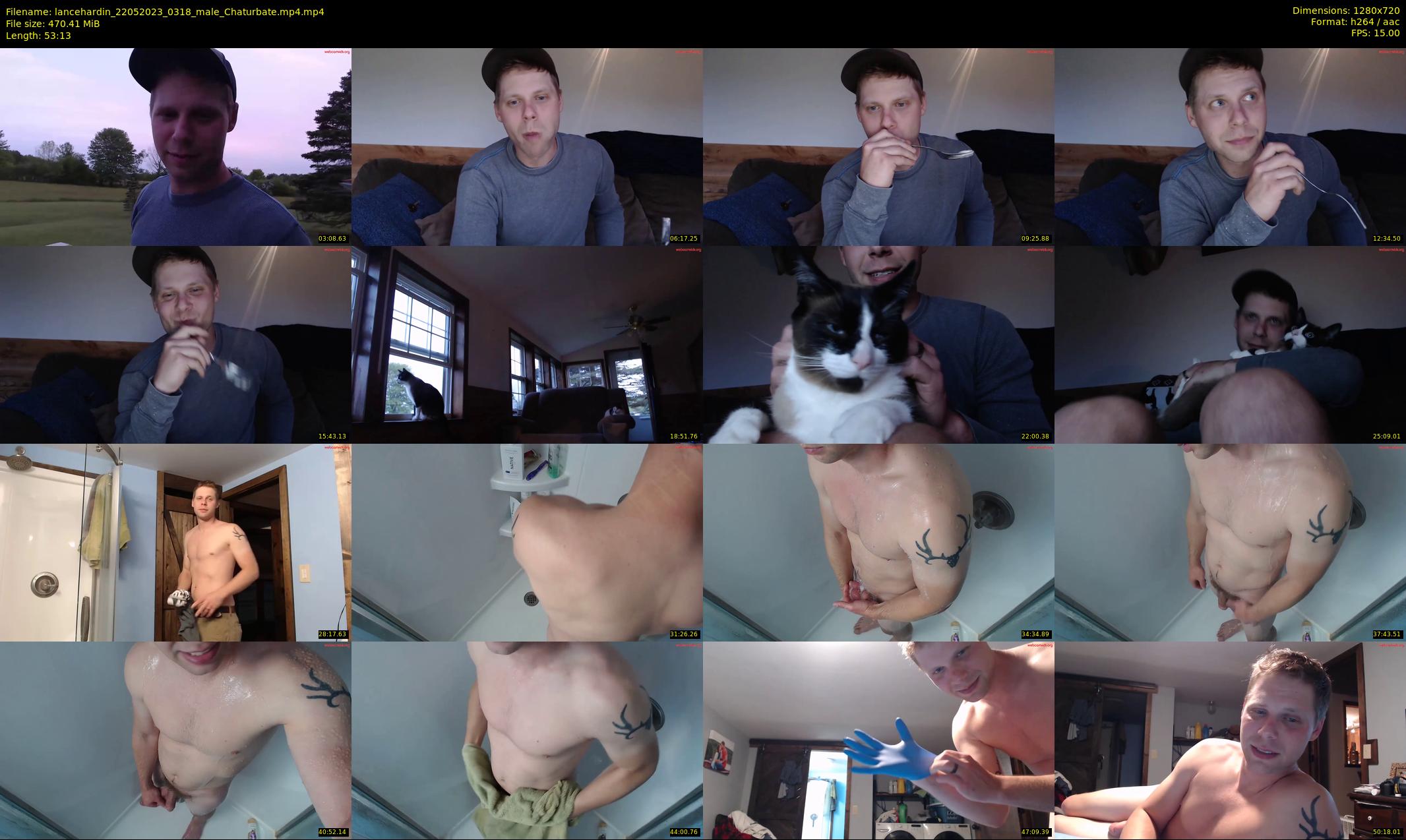 lancehardin — 54 minute Chaturbate male cam show recording, 720p, May 22, 2023