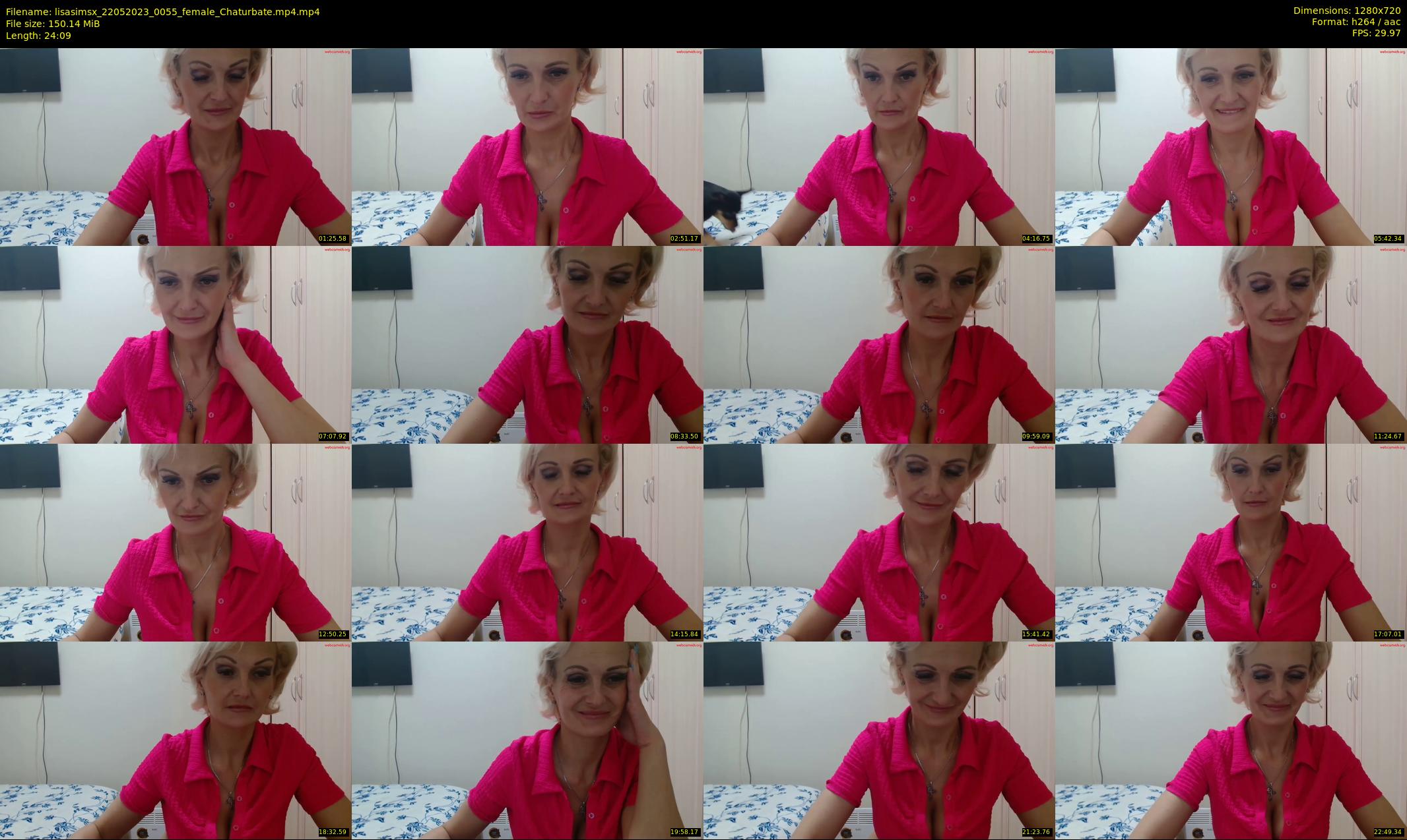 lisasimsx — 25 minute Chaturbate female cam show recording, 720p, May 22, 2023