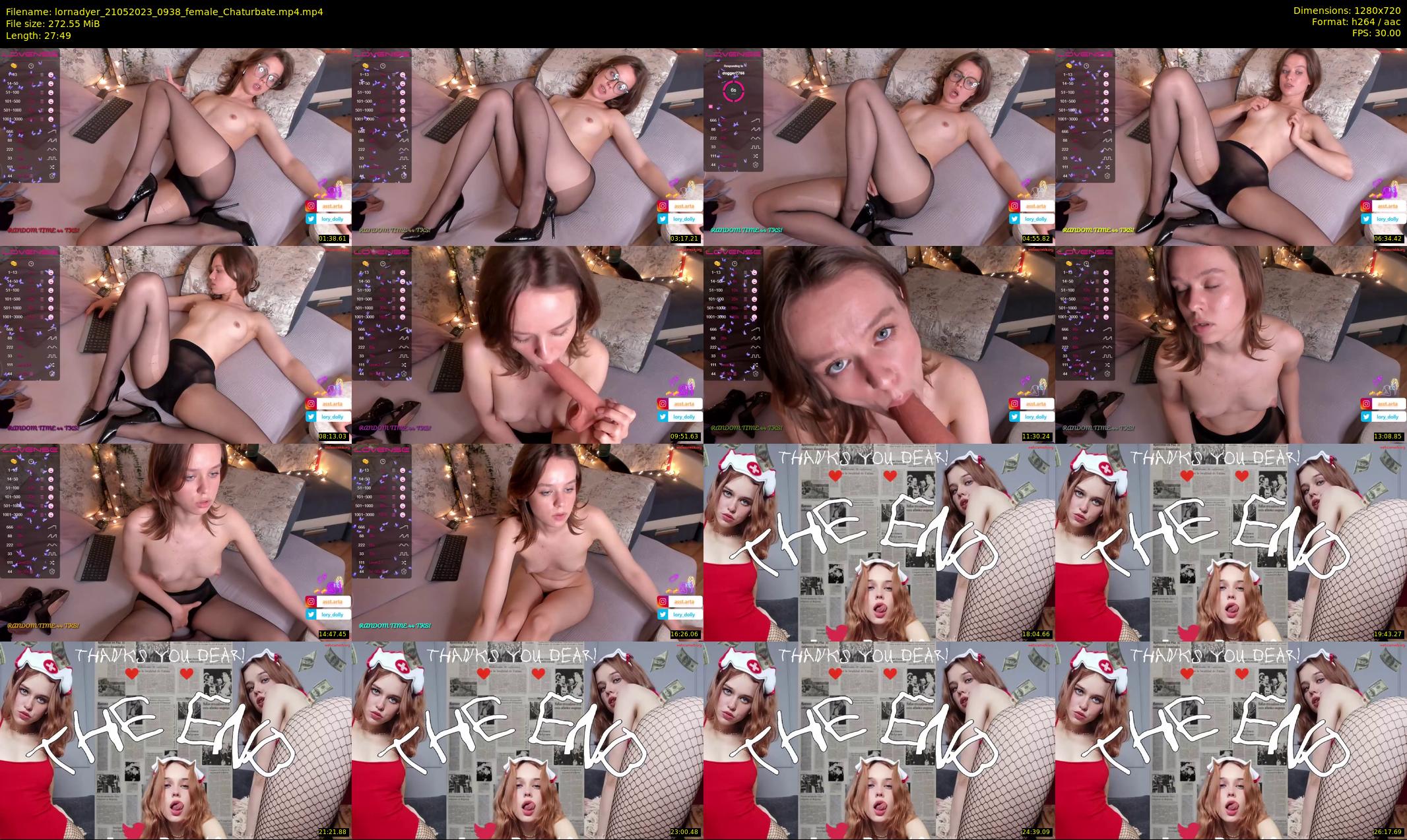 lornadyer — 28 minute Chaturbate female cam show recording, 720p, May 21, 2023