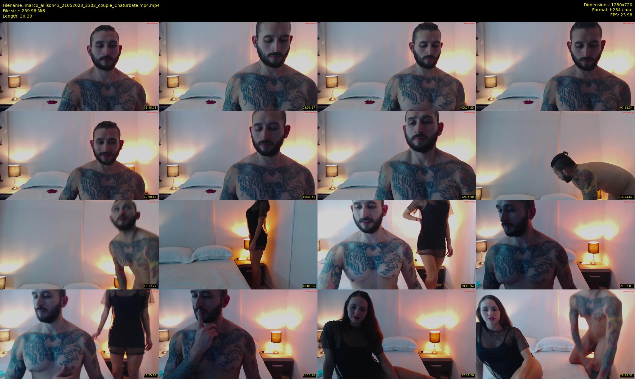 marco_allison43 — 31 minute Chaturbate couple cam show recording, 720p, May 21, 2023