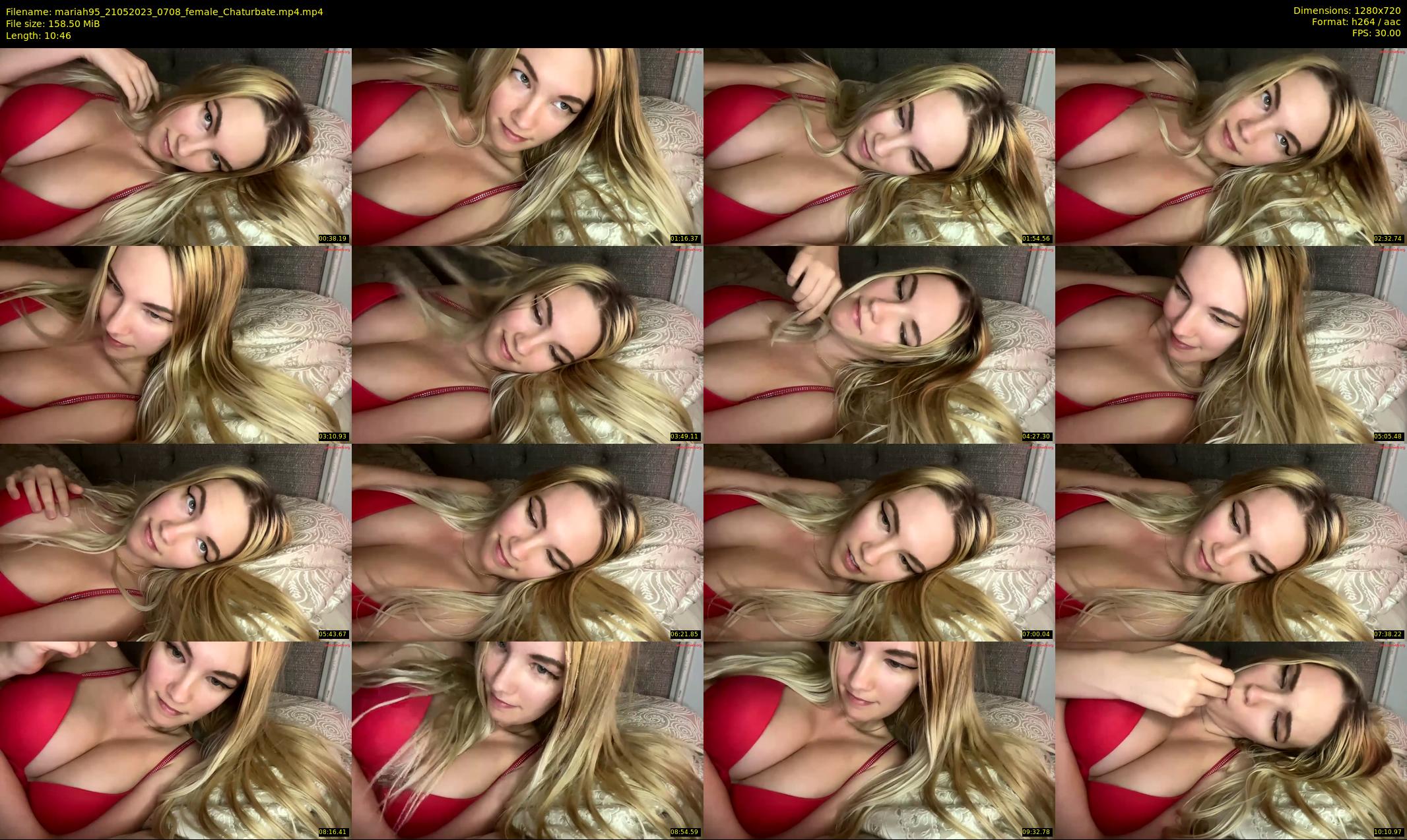 mariah95 — 11 minute Chaturbate female cam show recording, 720p, May 21, 2023