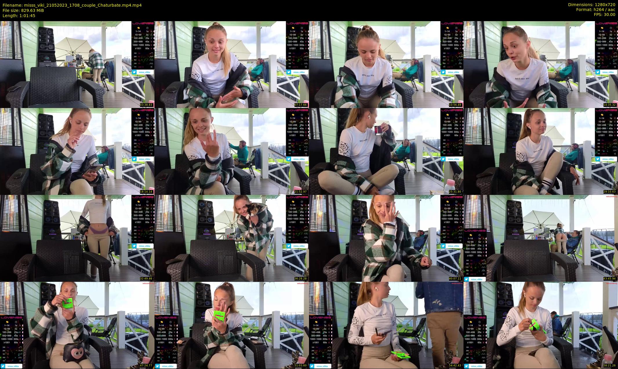 misss_viki — 62 minute Chaturbate couple cam show recording, 720p, May 21, 2023