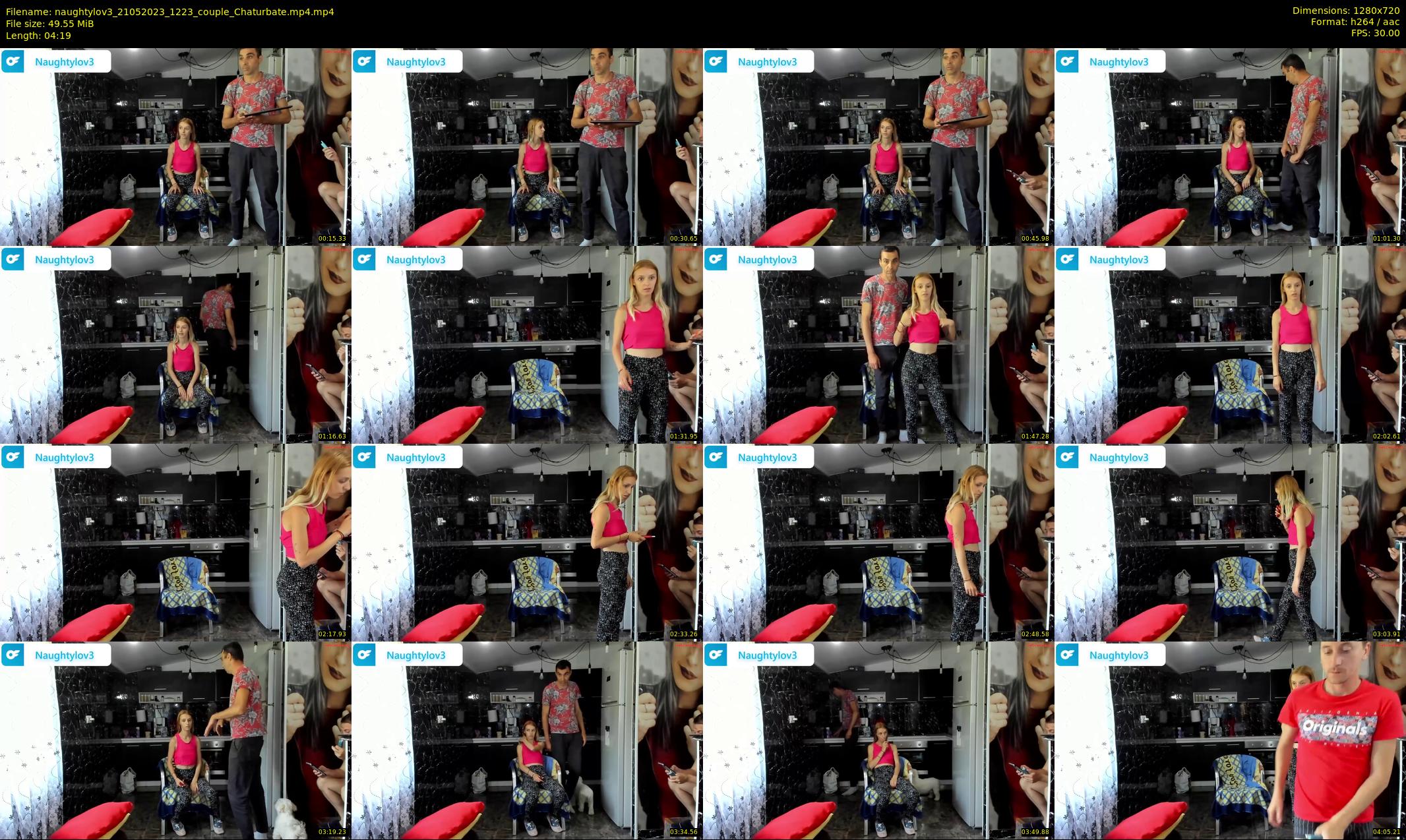 naughtylov3 — 5 minute Chaturbate couple cam show recording, 720p, May 21, 2023