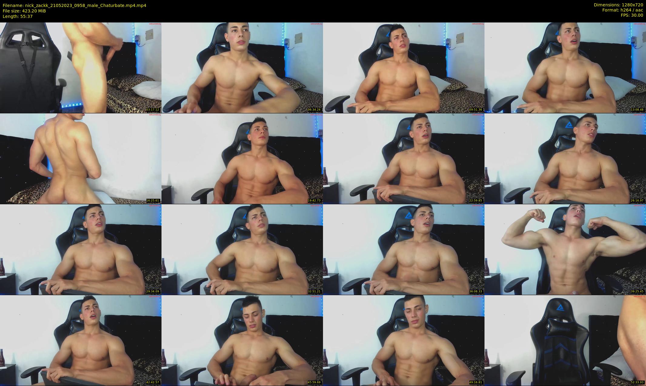 nick_zackk — 56 minute Chaturbate male cam show recording, 720p, May 21, 2023