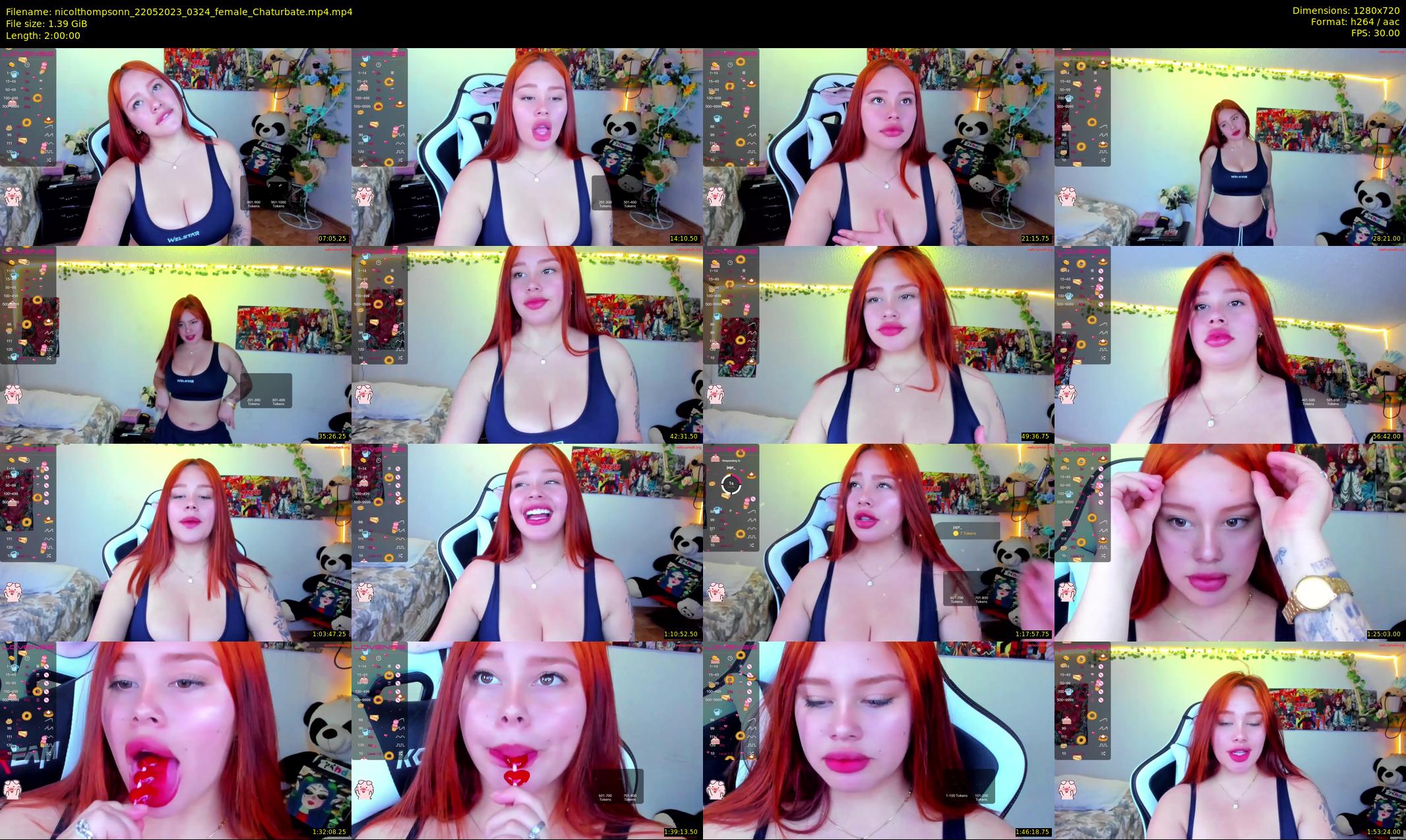 nicolthompsonn — 120 minute Chaturbate female cam show recording, 720p, May 22, 2023