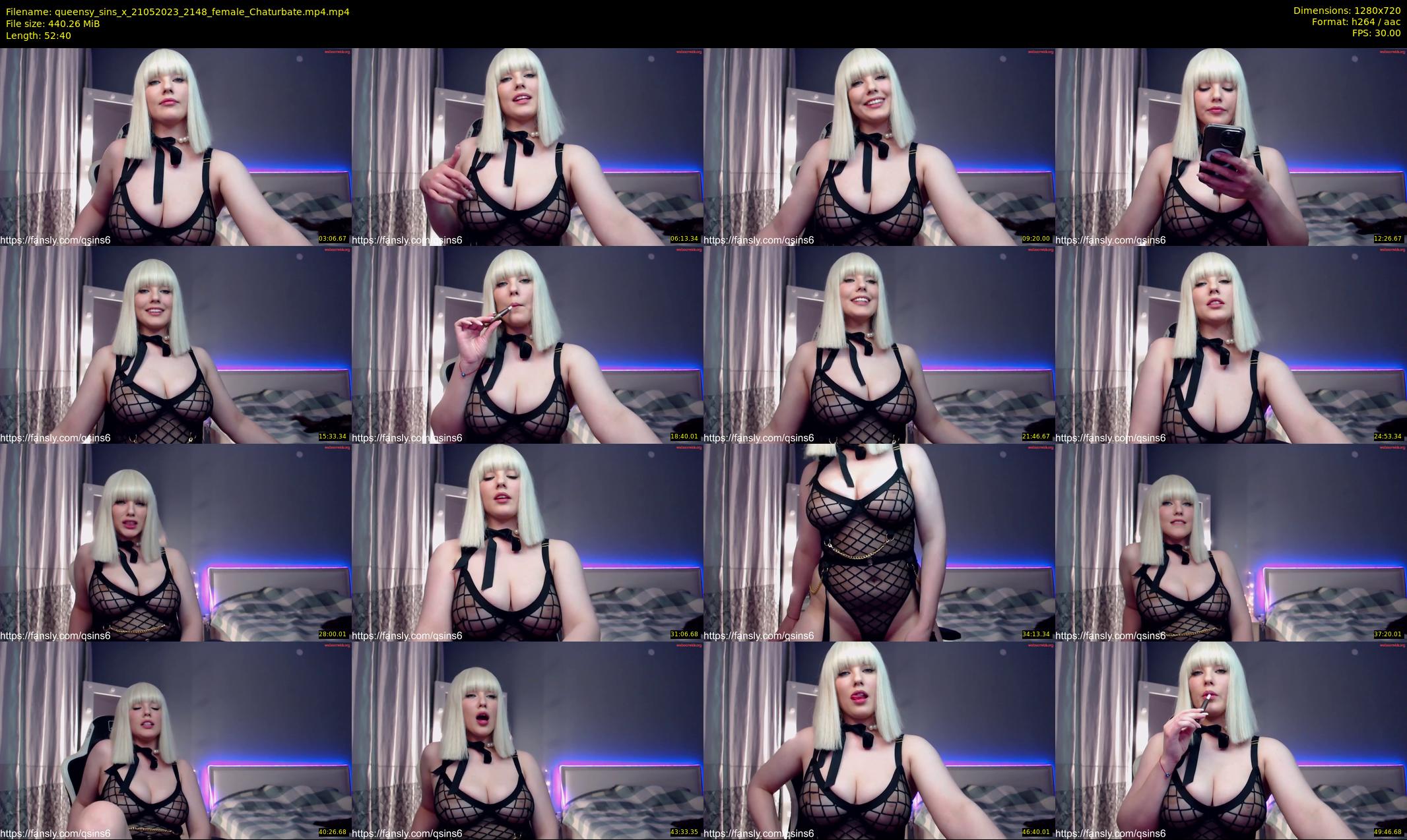 queensy_sins_x — 53 minute Chaturbate female cam show recording, 720p, May 21, 2023