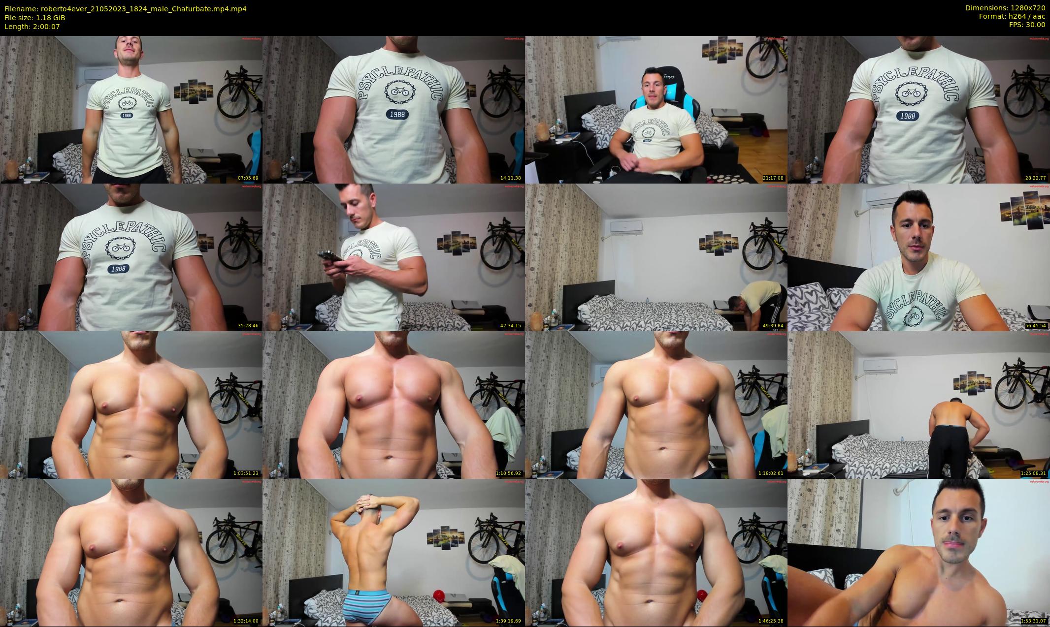 roberto4ever — 121 minute Chaturbate male cam show recording, 720p, May 21, 2023