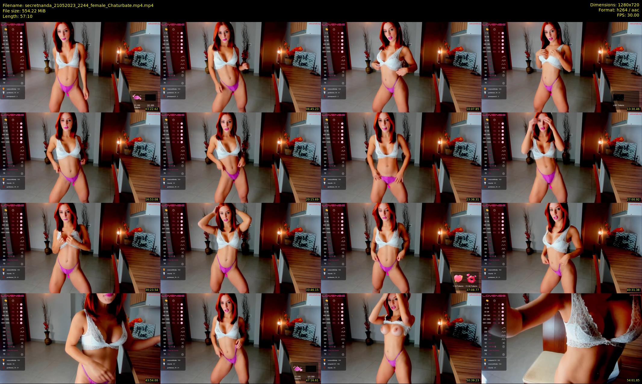 secretnanda — 58 minute Chaturbate female cam show recording, 720p, May 21, 2023