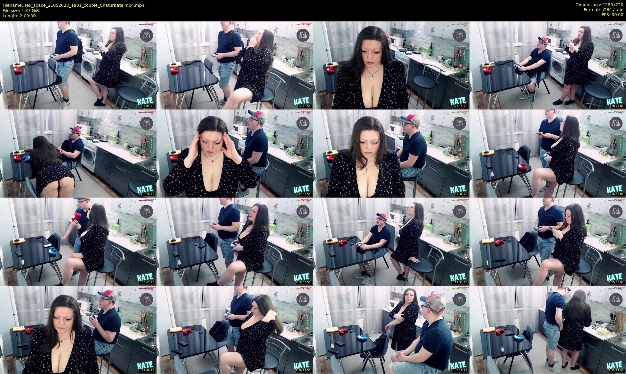 sex_space — 120 minute Chaturbate couple cam show recording, 720p, May 21, 2023