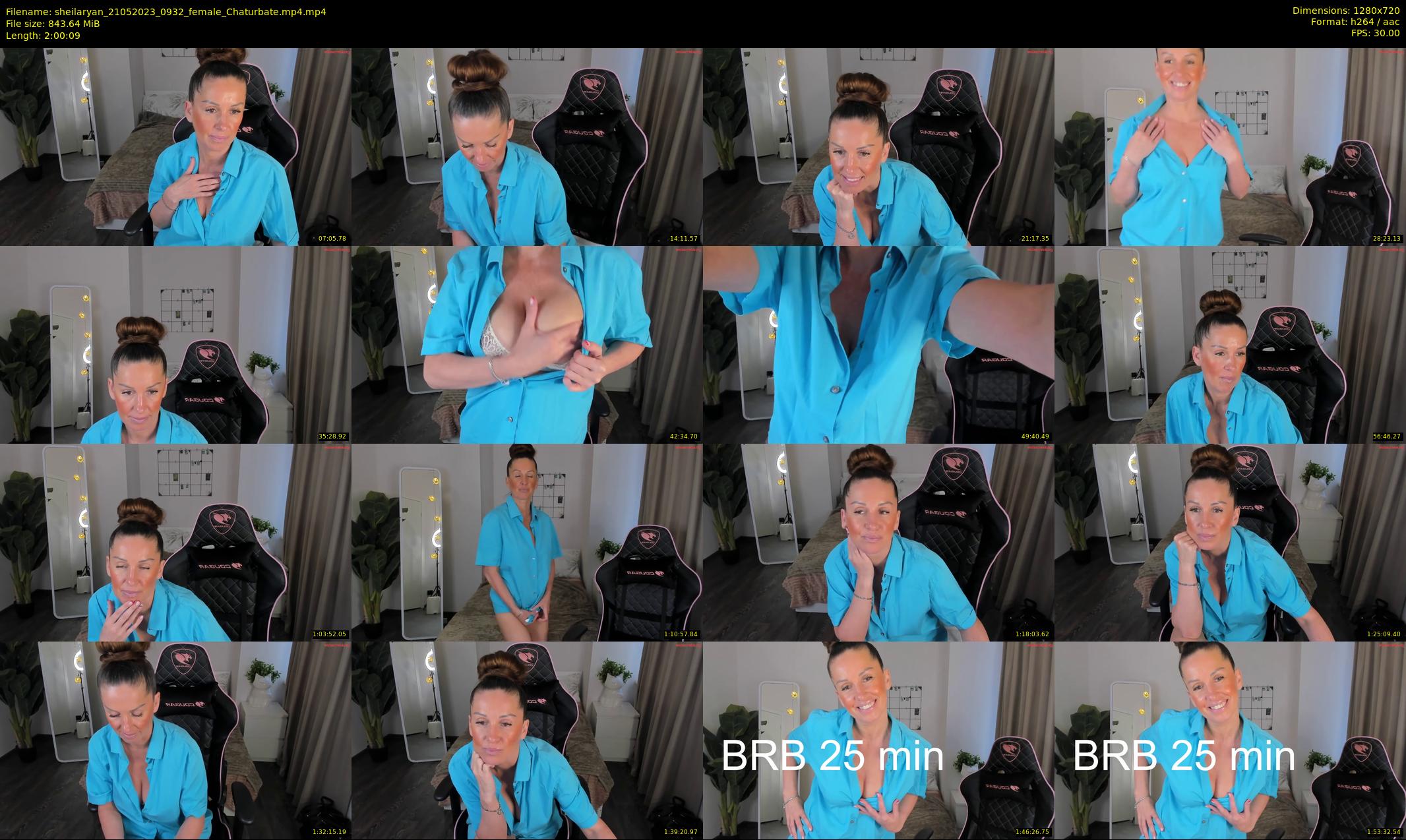 sheilaryan — 121 minute Chaturbate female cam show recording, 720p, May 21, 2023