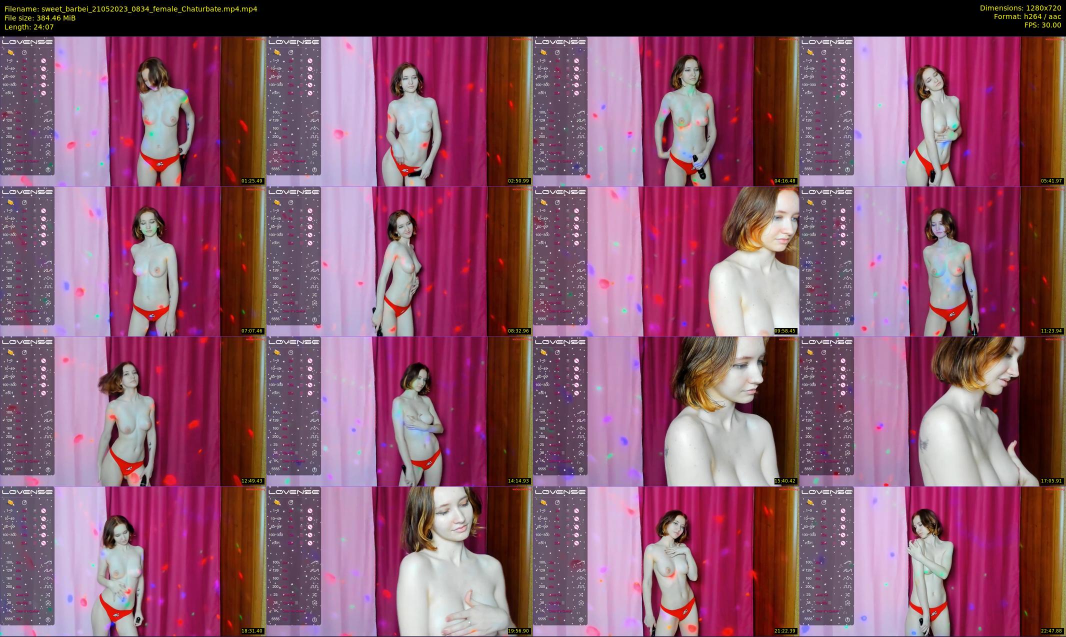 sweet_barbei — 25 minute Chaturbate female cam show recording, 720p, May 21, 2023