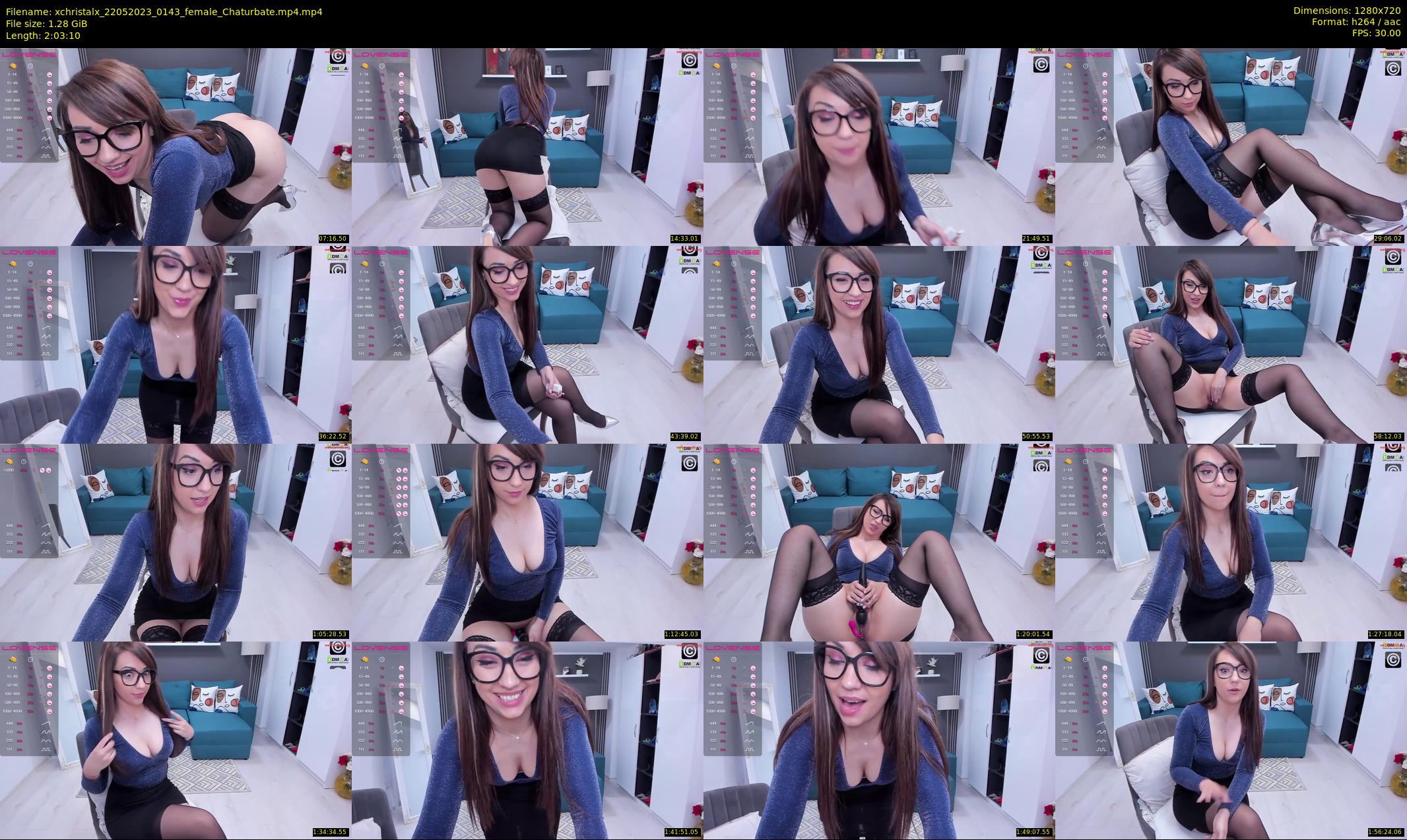 xchristalx — 124 minute Chaturbate female cam show recording, 720p, May 22, 2023