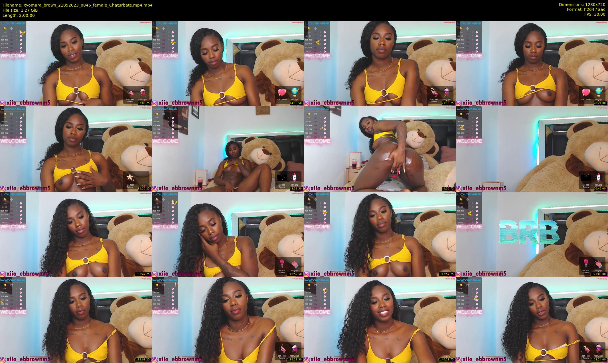 xyomara_brown — 120 minute Chaturbate female cam show recording, 720p, May 21, 2023
