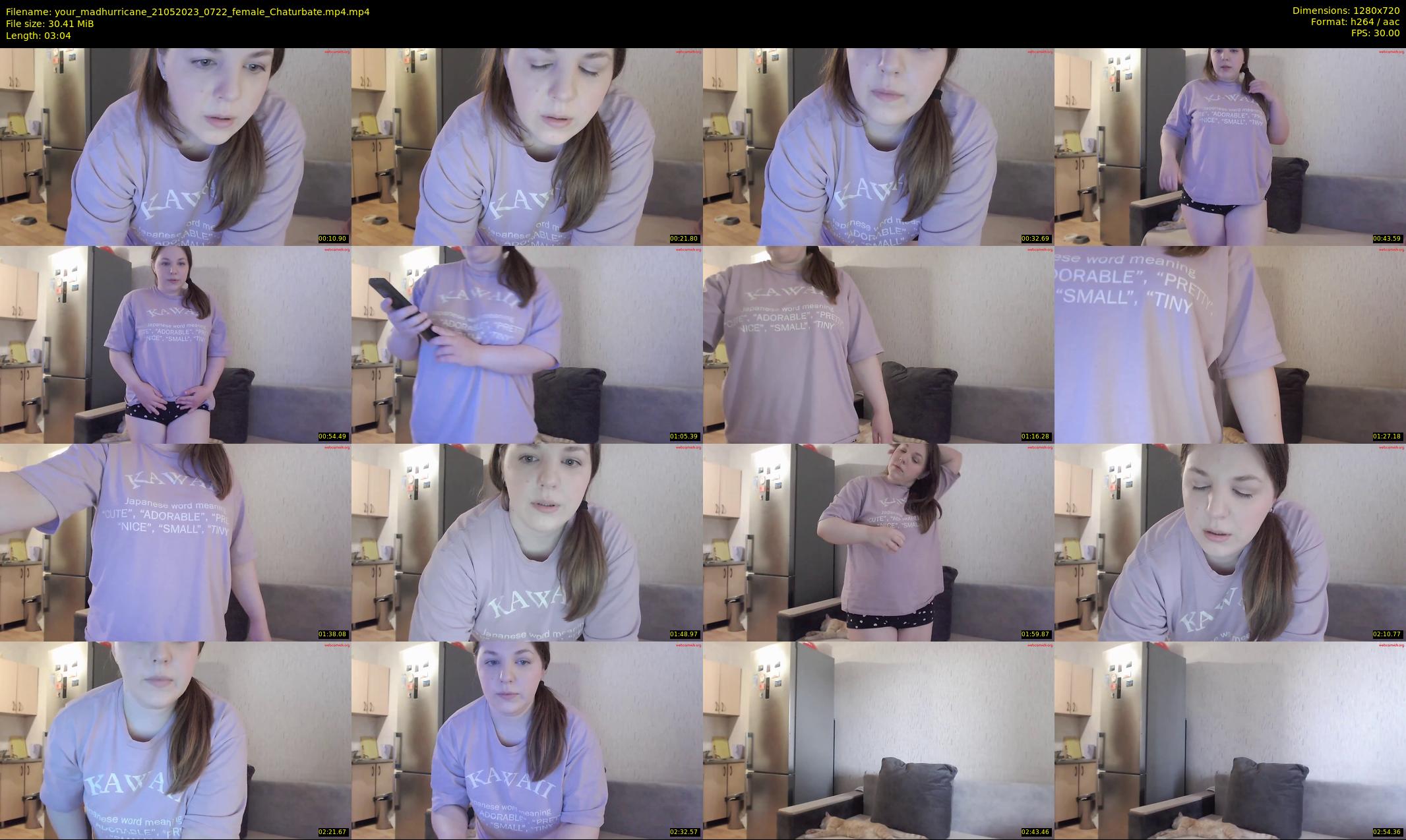 your_madhurricane — 4 minute Chaturbate female cam show recording, 720p, May 21, 2023