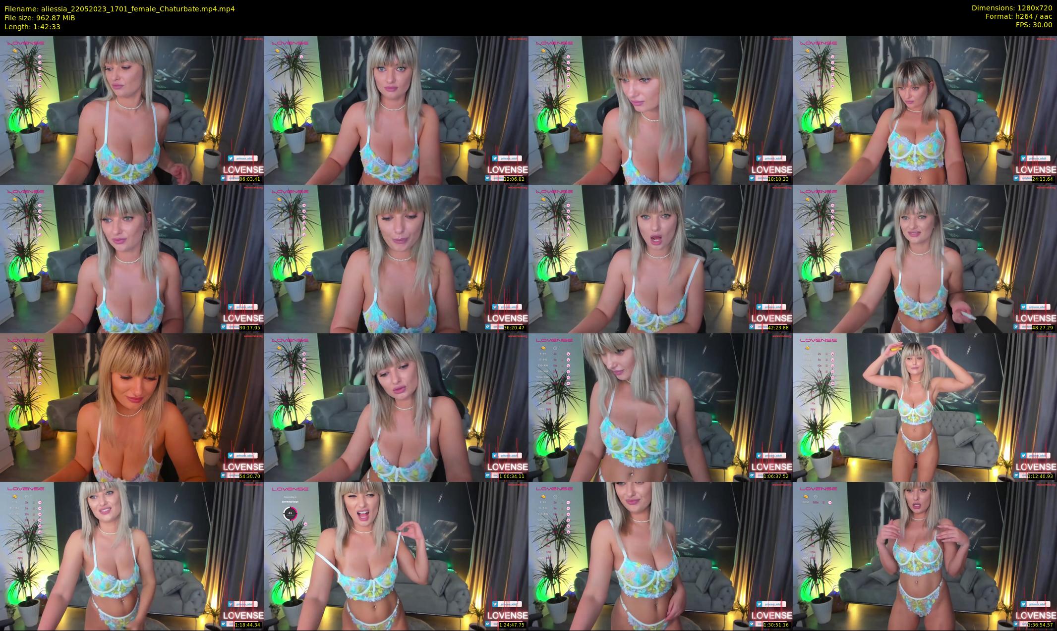 aliessia — 103 minute Chaturbate female cam show recording, 720p, May 22, 2023