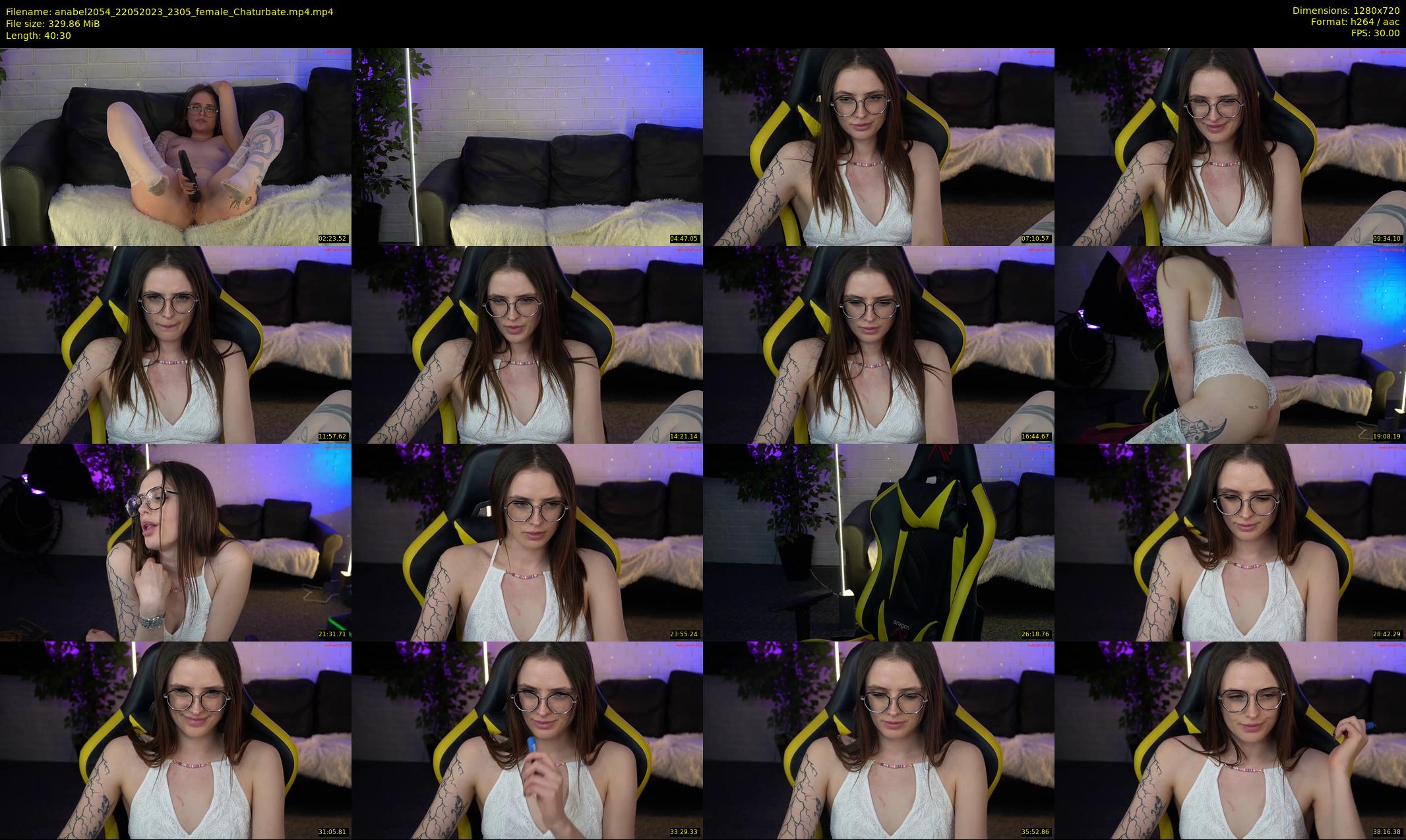 anabel2054 — 41 minute Chaturbate female cam show recording, 720p, May 22, 2023