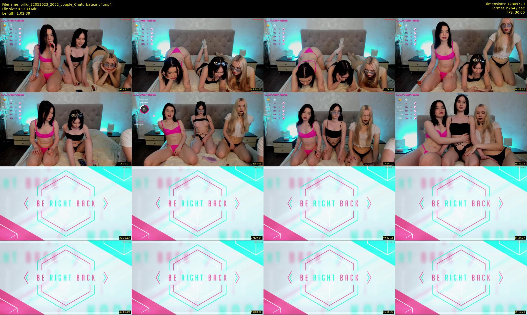 bjliki — 63 minute Chaturbate couple cam show recording, 720p, May 22, 2023
