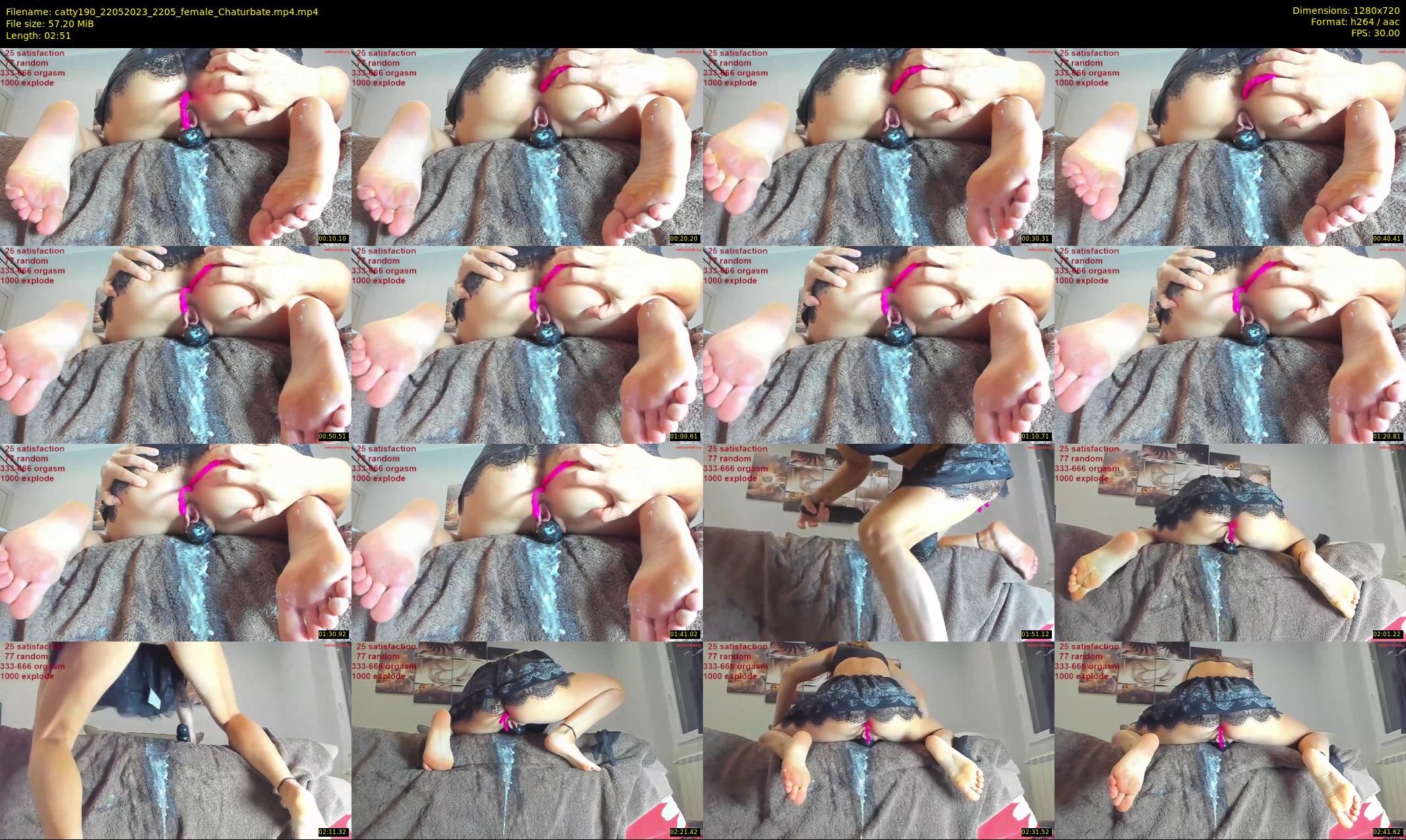 catty190 — 3 minute Chaturbate female cam show recording, 720p, May 22, 2023