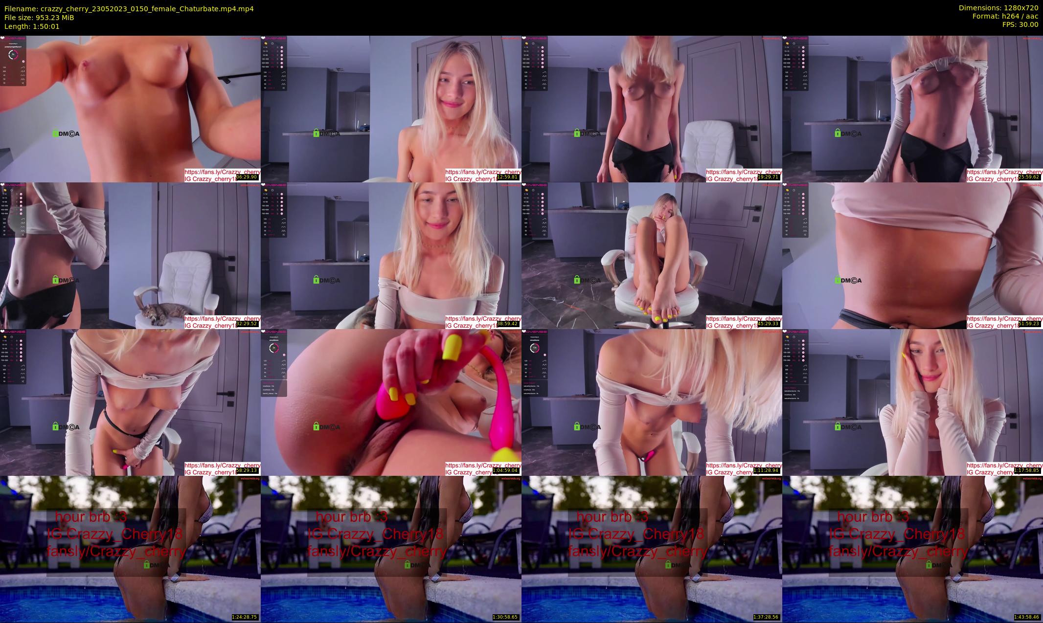crazzy_cherry — 111 minute Chaturbate female cam show recording, 720p, May 23, 2023