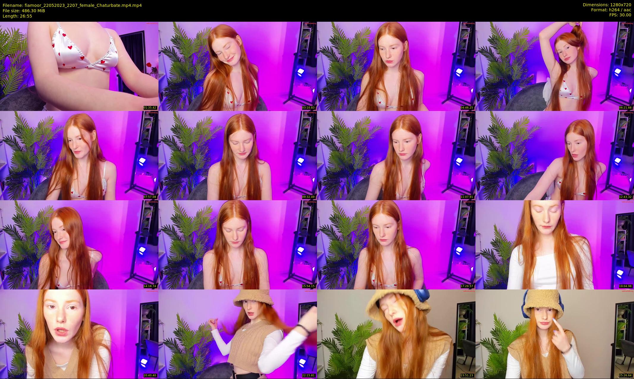 fiamoor — 27 minute Chaturbate female cam show recording, 720p, May 22, 2023
