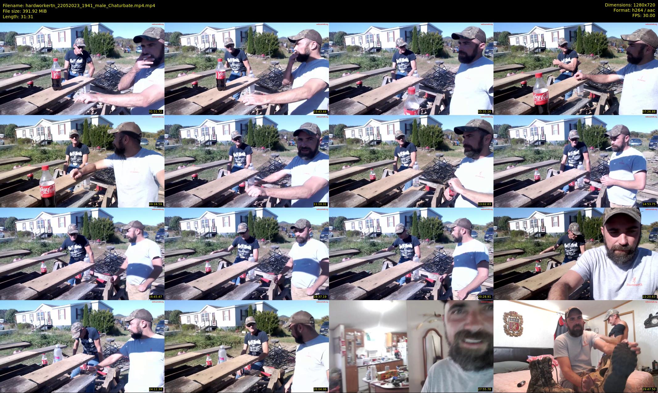hardworkertn — 32 minute Chaturbate male cam show recording, 720p, May 22, 2023