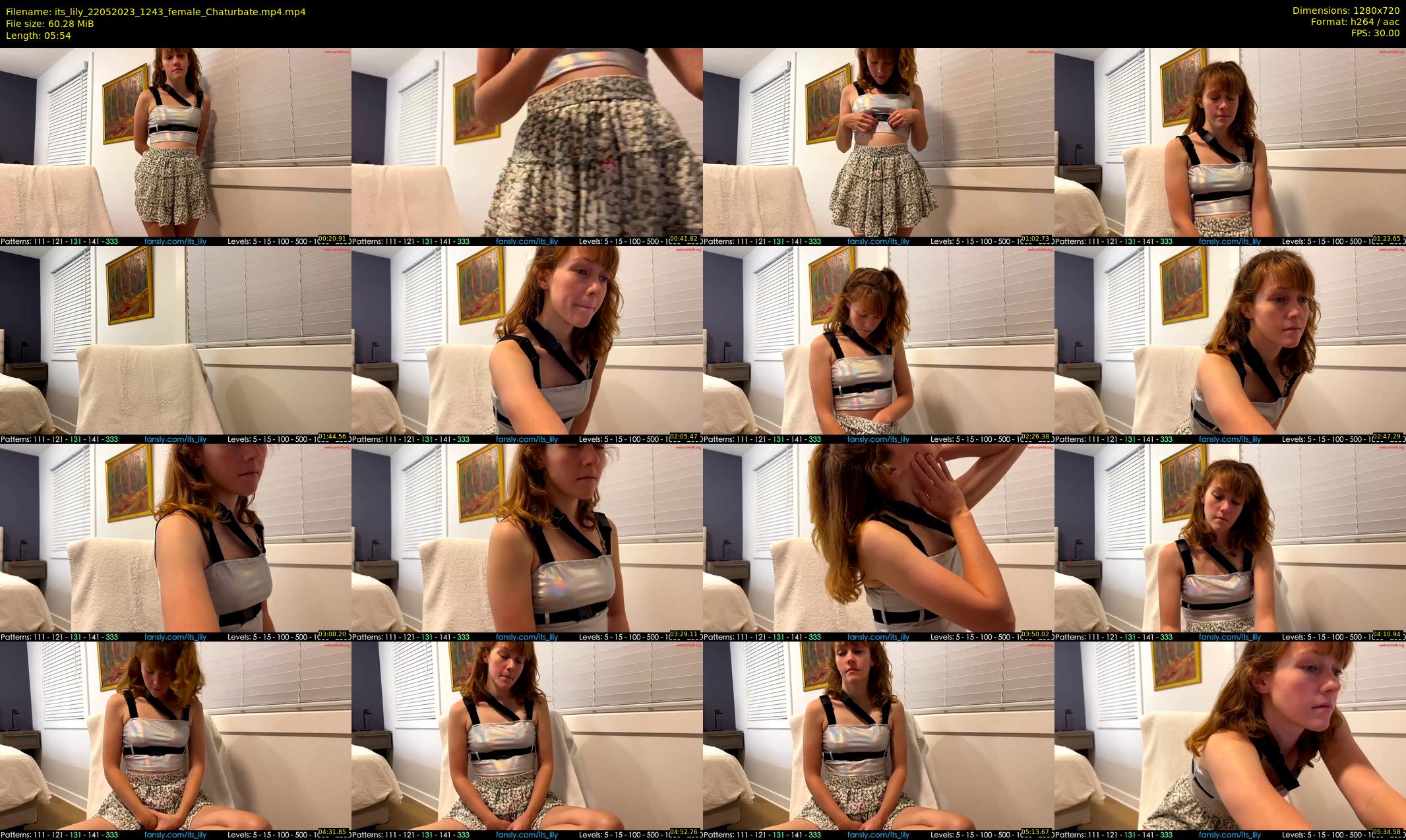 its_lily — 6 minute Chaturbate female cam show recording, 720p, May 22, 2023
