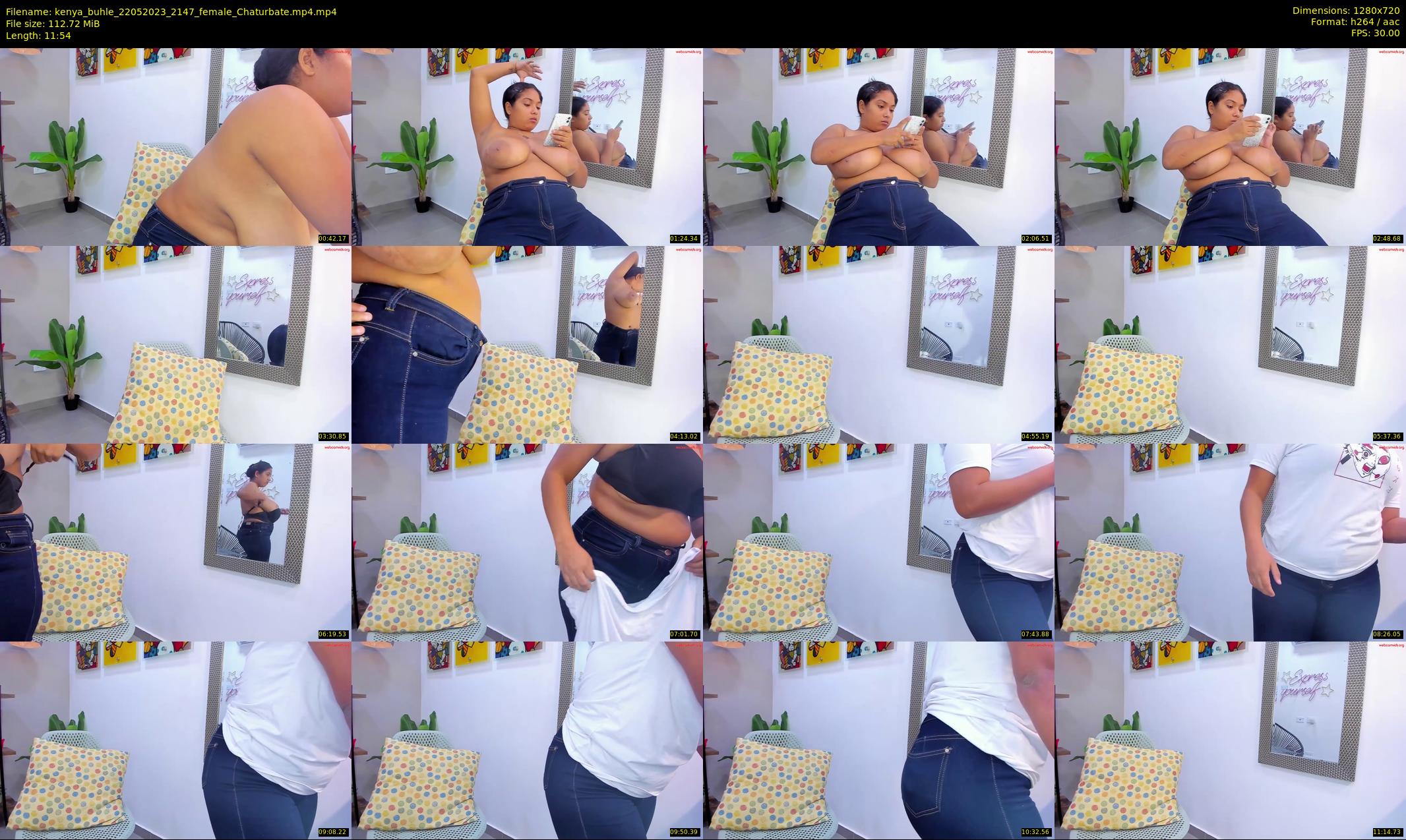 kenya_buhle — 12 minute Chaturbate female cam show recording, 720p, May 22, 2023