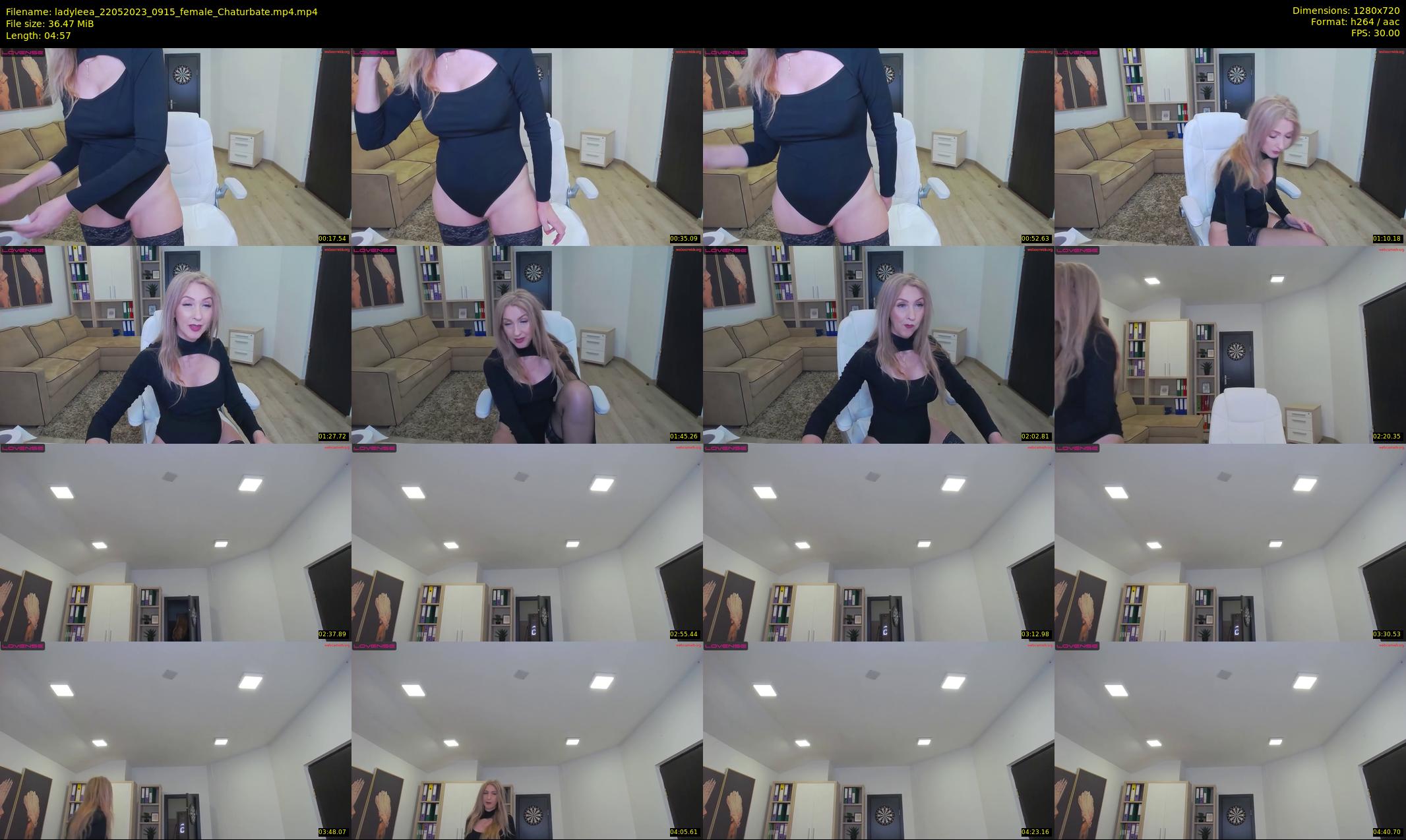ladyleea — 5 minute Chaturbate female cam show recording, 720p, May 22, 2023