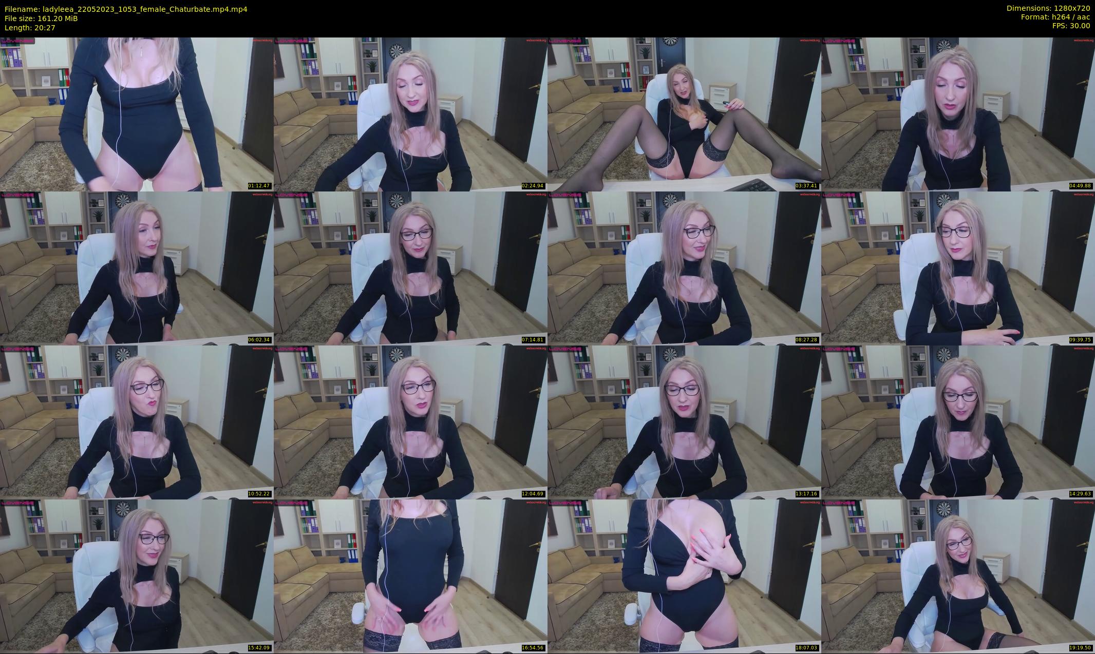 ladyleea — 21 minute Chaturbate female cam show recording, 720p, May 22, 2023