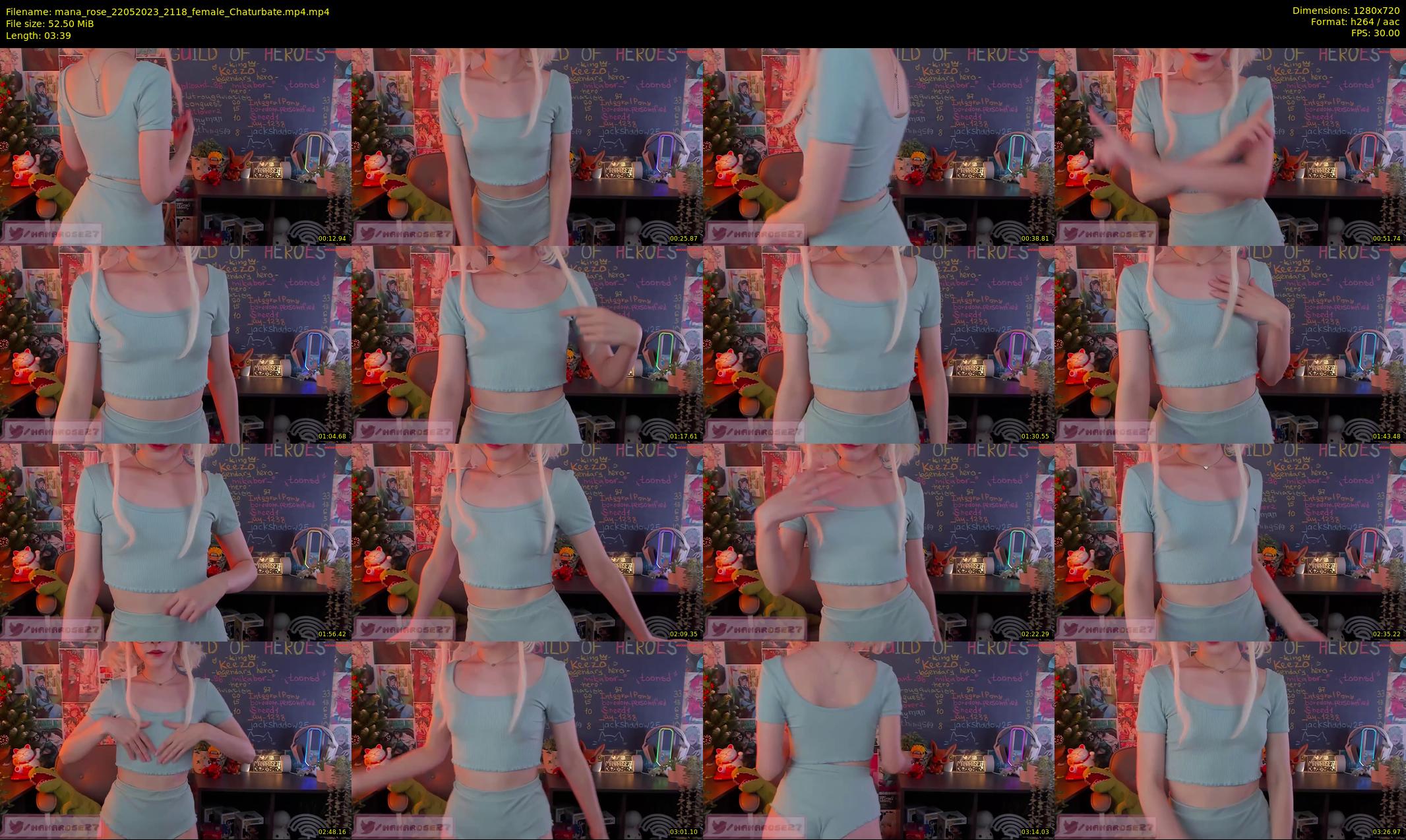 mana_rose — 4 minute Chaturbate female cam show recording, 720p, May 22, 2023