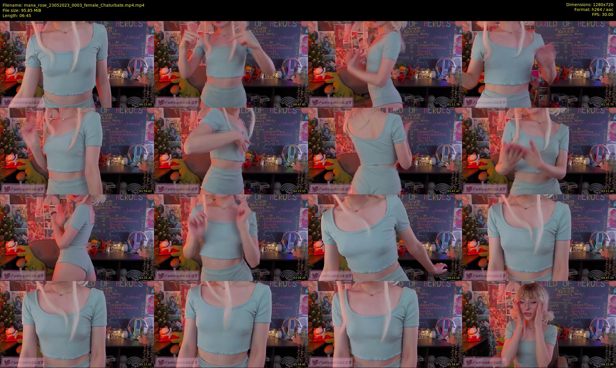 mana_rose — 7 minute Chaturbate female cam show recording, 720p, May 23, 2023