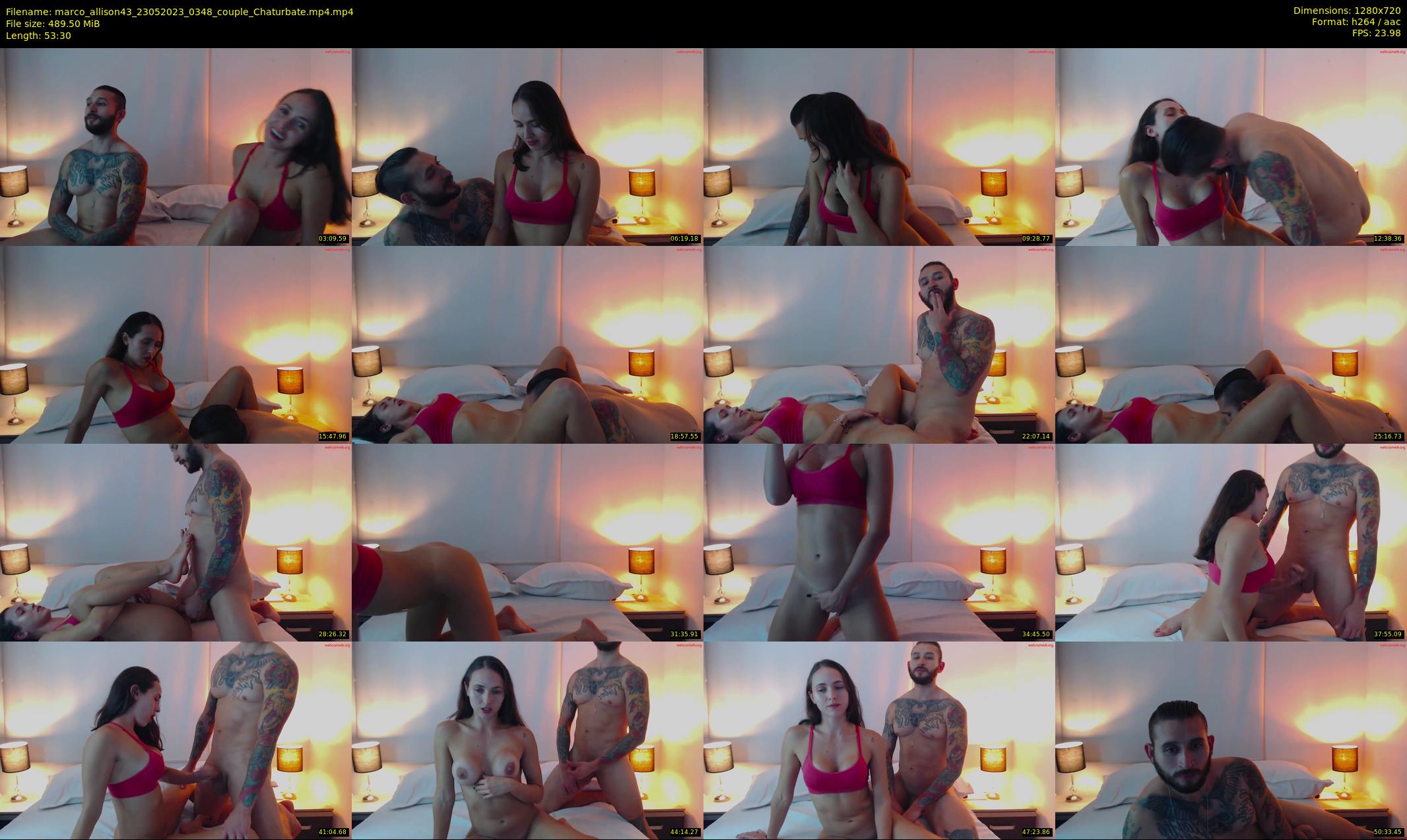 marco_allison43 — 54 minute Chaturbate couple cam show recording, 720p, May 23, 2023