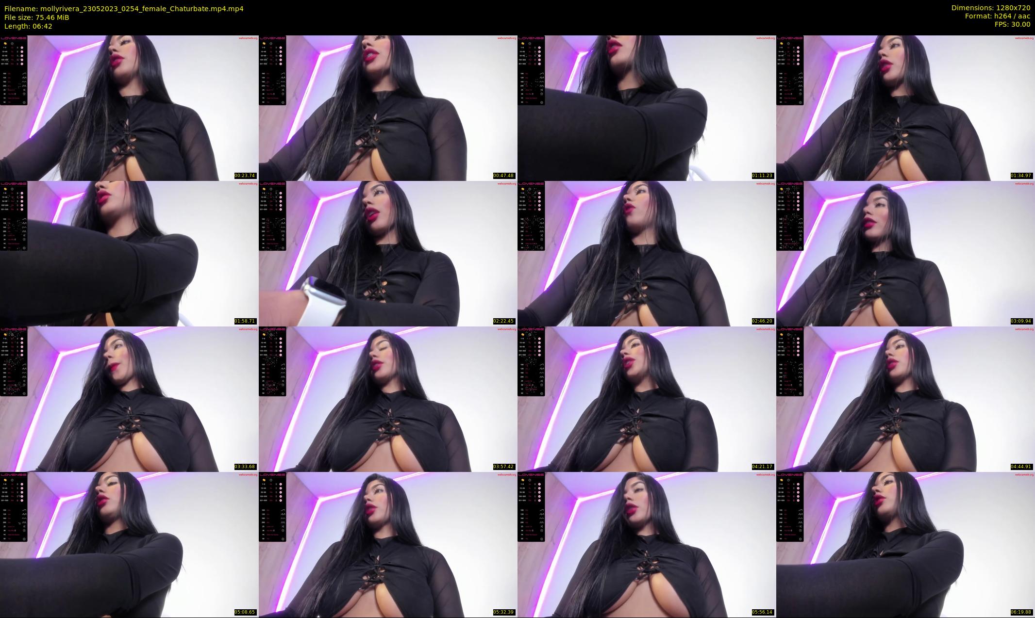 mollyrivera — 7 minute Chaturbate female cam show recording, 720p, May 23, 2023