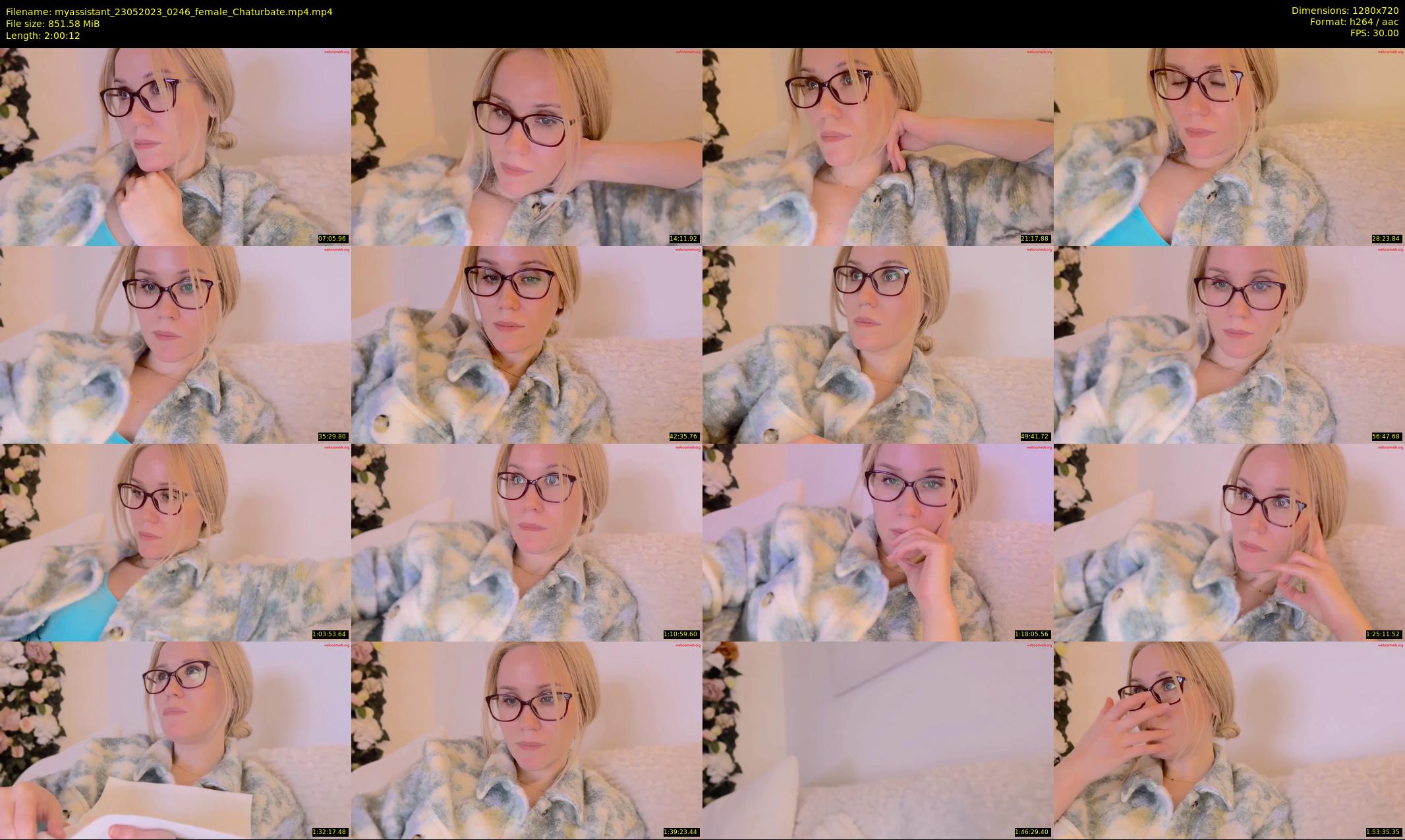 myassistant — 121 minute Chaturbate female cam show recording, 720p, May 23, 2023