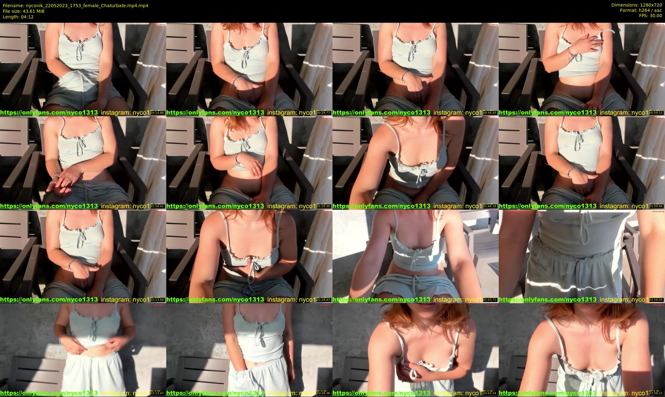nyconik — 5 minute Chaturbate female cam show recording, 720p, May 22, 2023