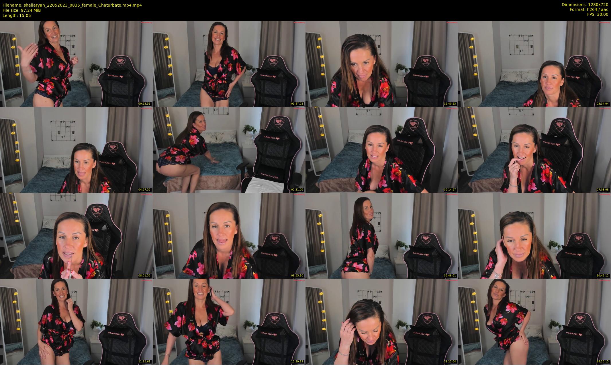 sheilaryan — 16 minute Chaturbate female cam show recording, 720p, May 22, 2023