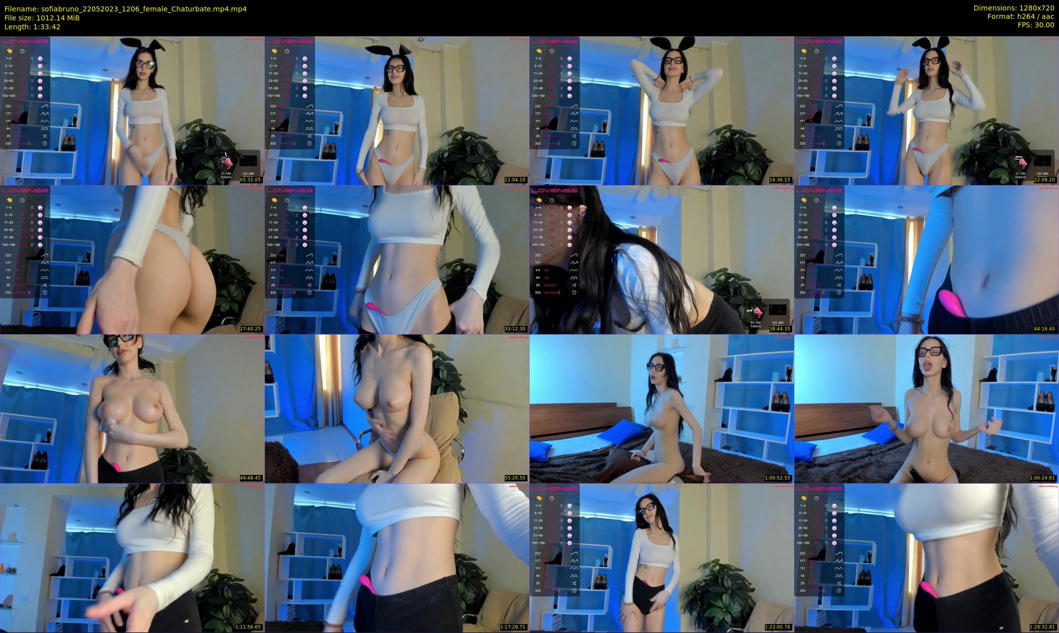 sofiabruno — 94 minute Chaturbate female cam show recording, 720p, May 22, 2023