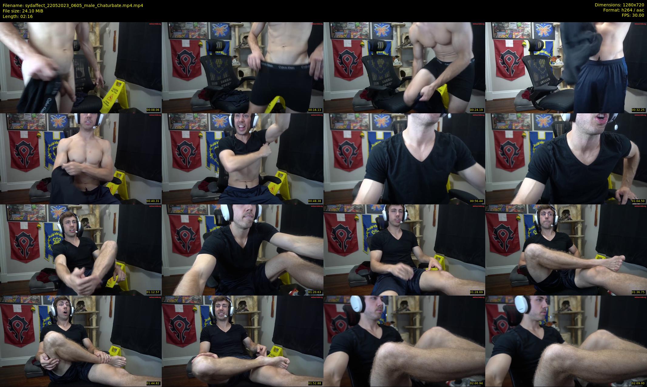 sydaffect — 3 minute Chaturbate male cam show recording, 720p, May 22, 2023