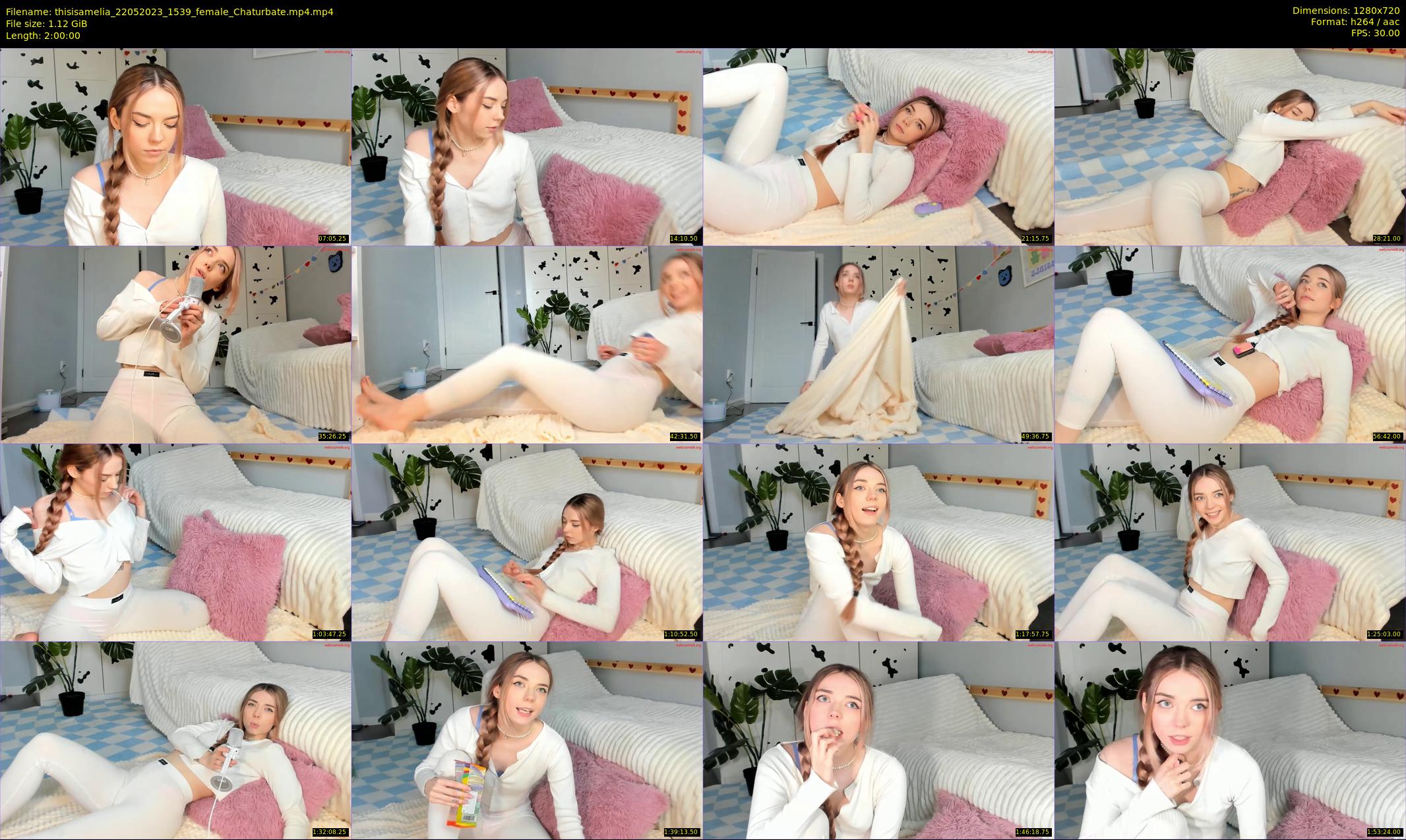 thisisamelia — 120 minute Chaturbate female cam show recording, 720p, May 22, 2023